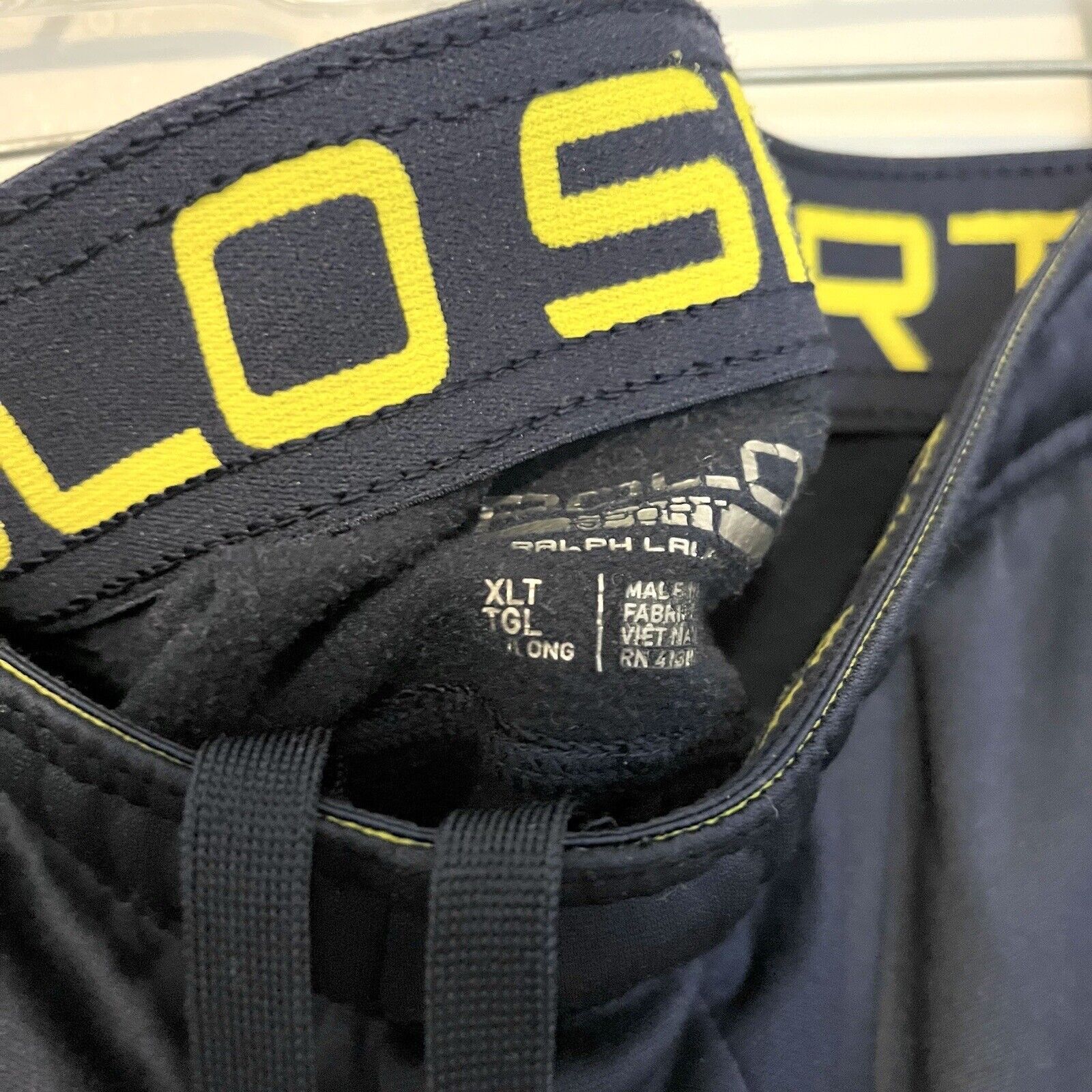 Polo Ralph Lauren × Ralph Lauren 2000s Polo Sport Ralph Lauren Sweatpants Navy Yellow Sz XLT Size US 38 / EU 54 - 5 Thumbnail