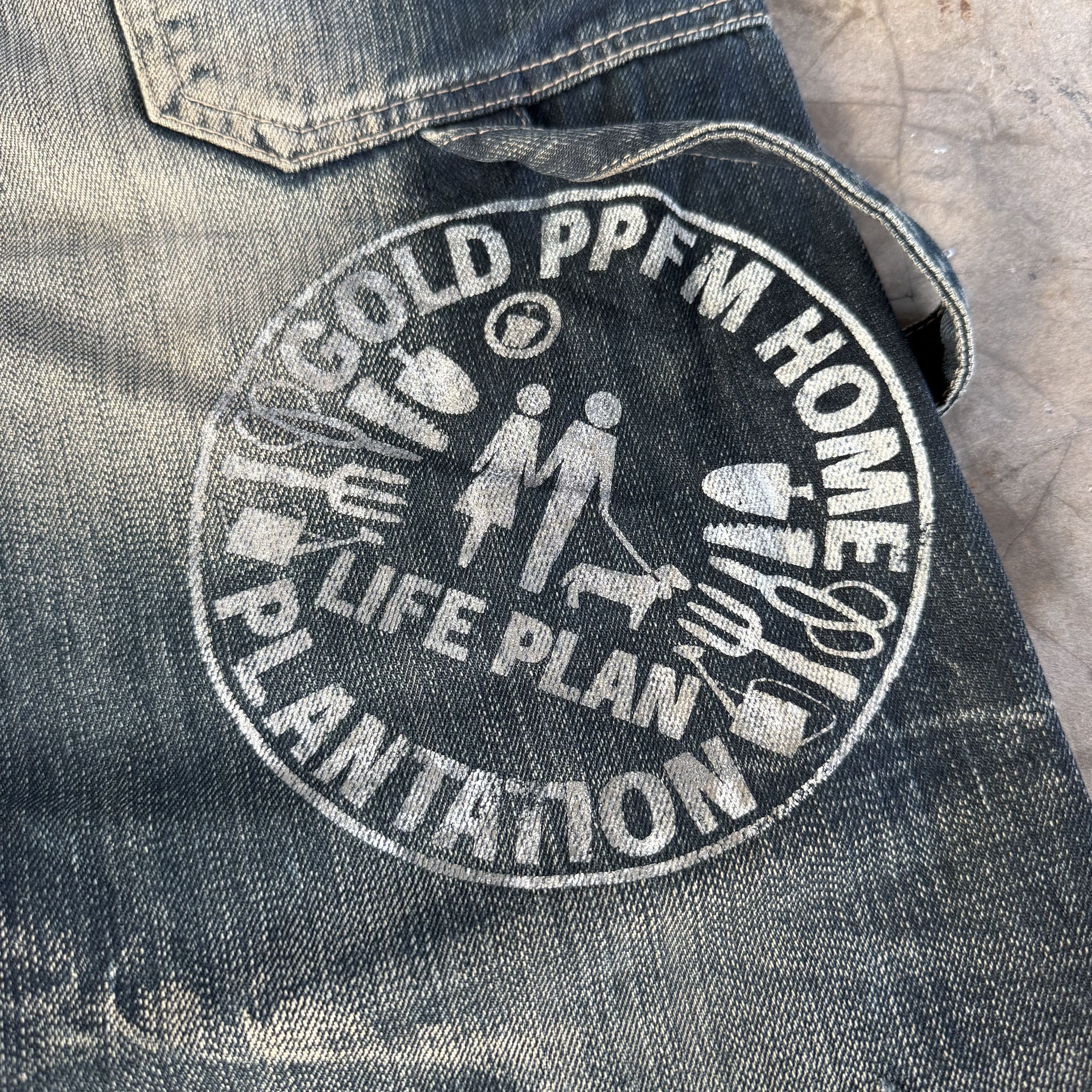 PPFM Vintage PPFM Ripped Faded Black Rusty Denim Jean W31 Size US 31 - 12 Thumbnail