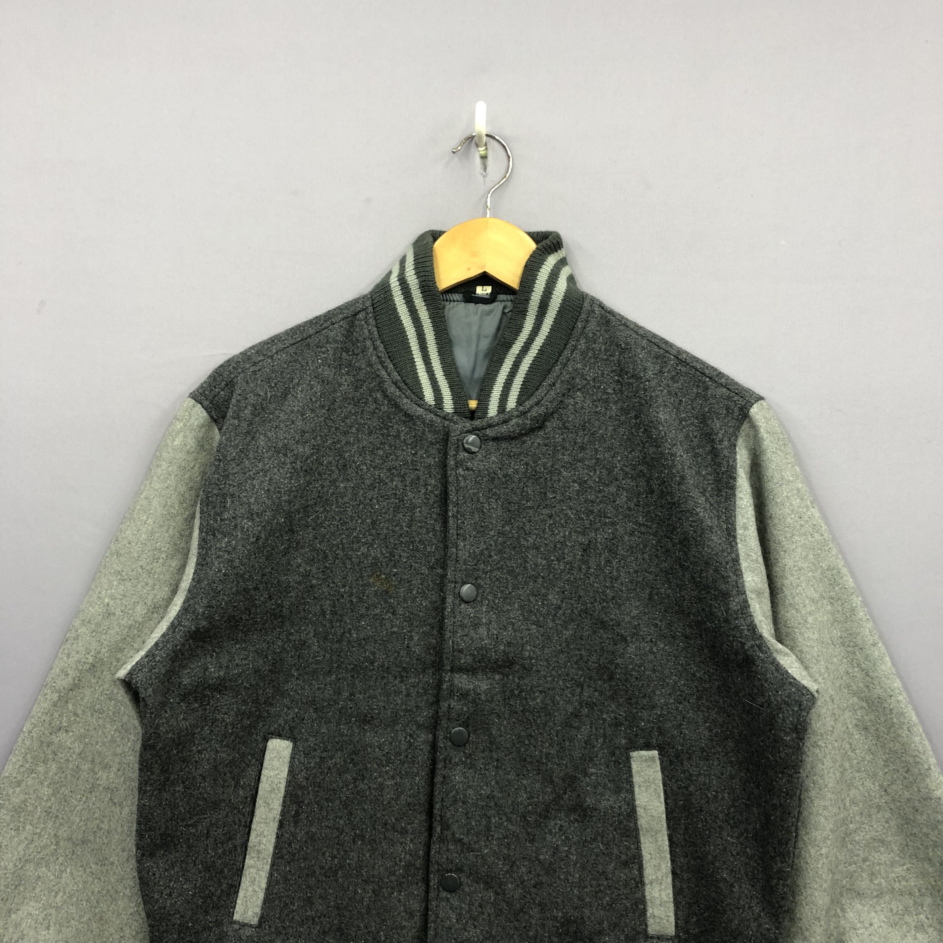 Japanese Brand × Vintage Vintage 90s Japanese Harajuku Wool Varsity Baseball Jacket Size US M / EU 48-50 / 2 - 3 Thumbnail