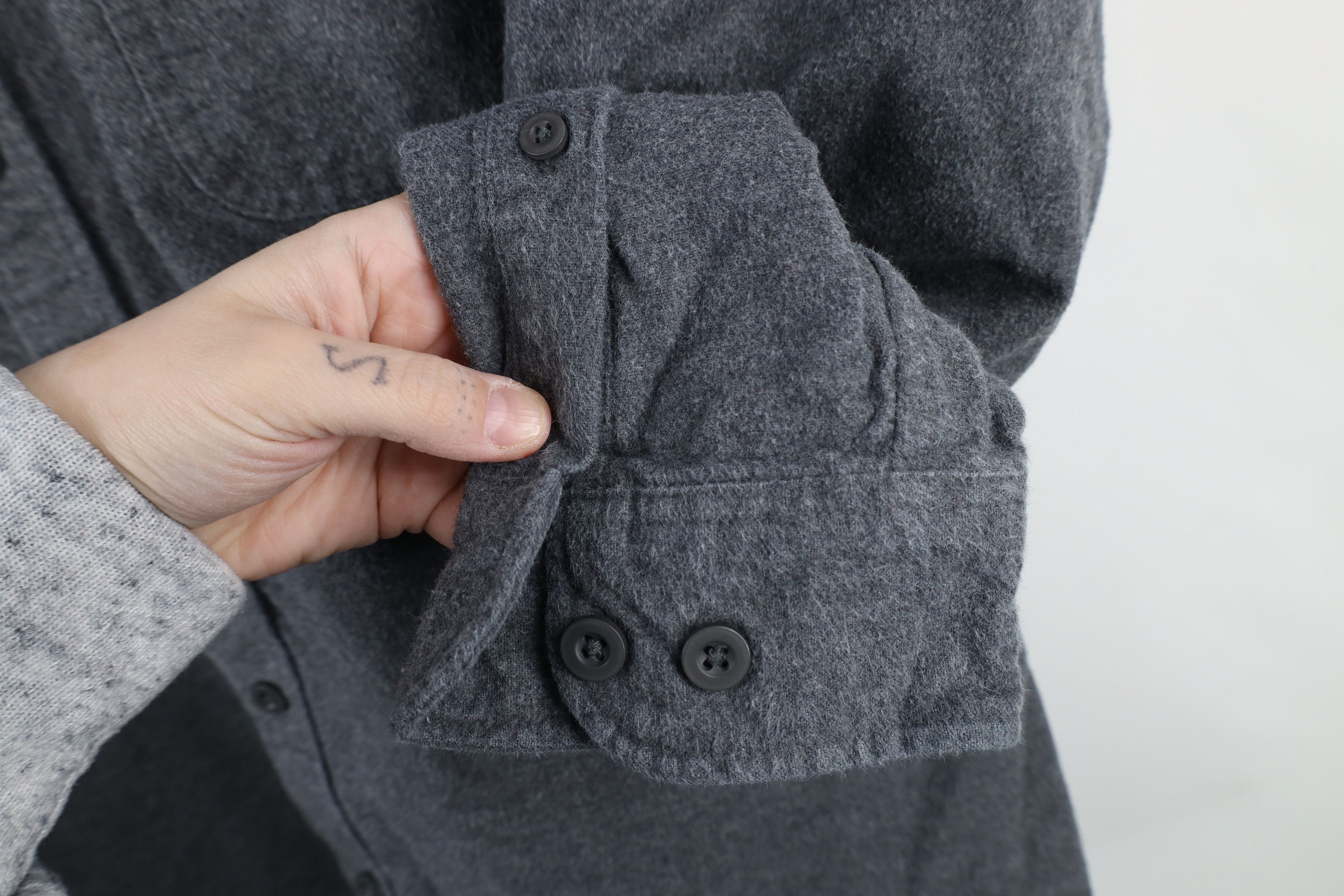 Vintage Vintage 90s Streetwear Heavyweight Cloth Button Shirt Size US XXL / EU 58 / 5 - 6 Thumbnail