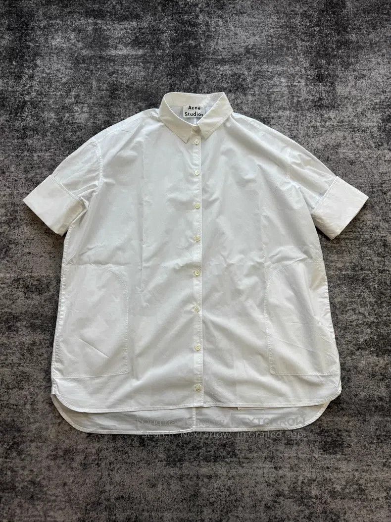 Acne Studios Acne Studios White Pocket Short Sleeve Shirt Size 4XL / US 24-26 - 1 Thumbnail