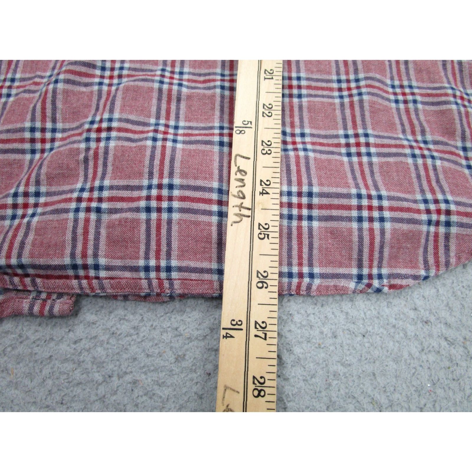 UNTUCKit UNTUCKit Shirt Mens Medium Red Blue White Plaid Button-Down Long Sleeve Casual Size US M / EU 48-50 / 2 - 6 Thumbnail