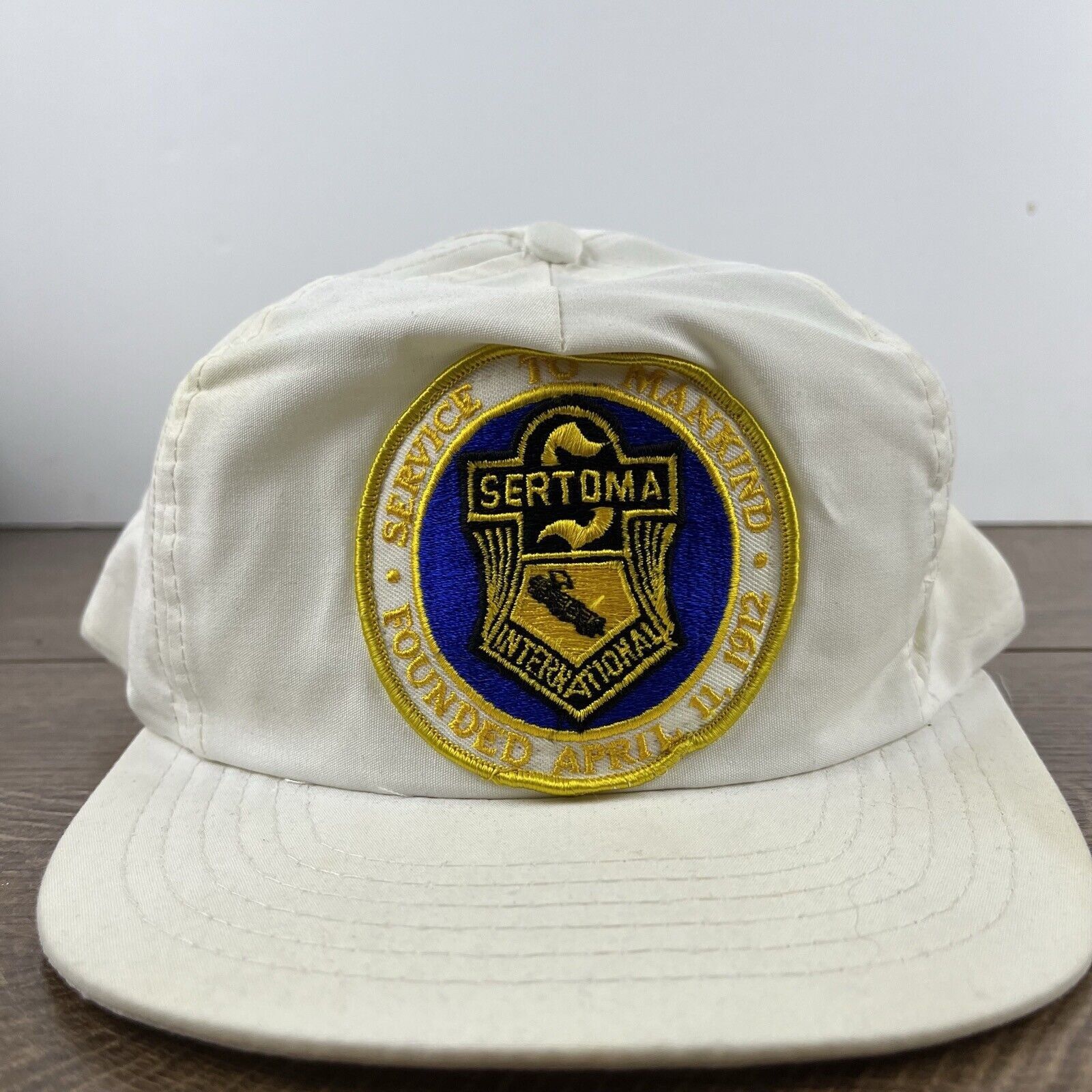 Other Sertoma International Snapback Hat White Hat Adjustable Whit Size ONE SIZE - 5 Thumbnail