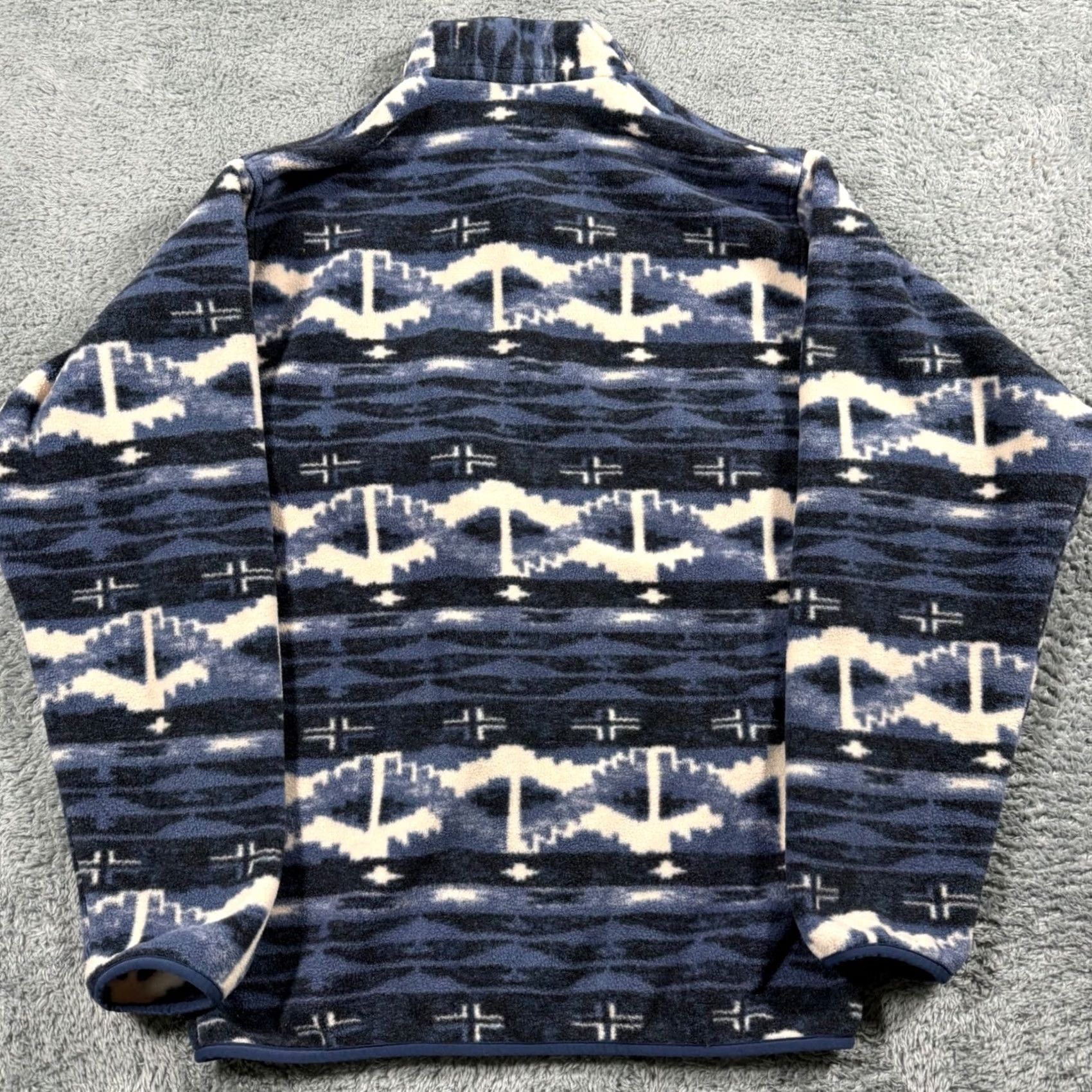 Patagonia Patagonia Synchilla Snap-T Fleece Pullover Sweater Adult S Blue Retro Tribal Geometric Aztec Size US S / EU 44-46 / 1 - 3 Thumbnail
