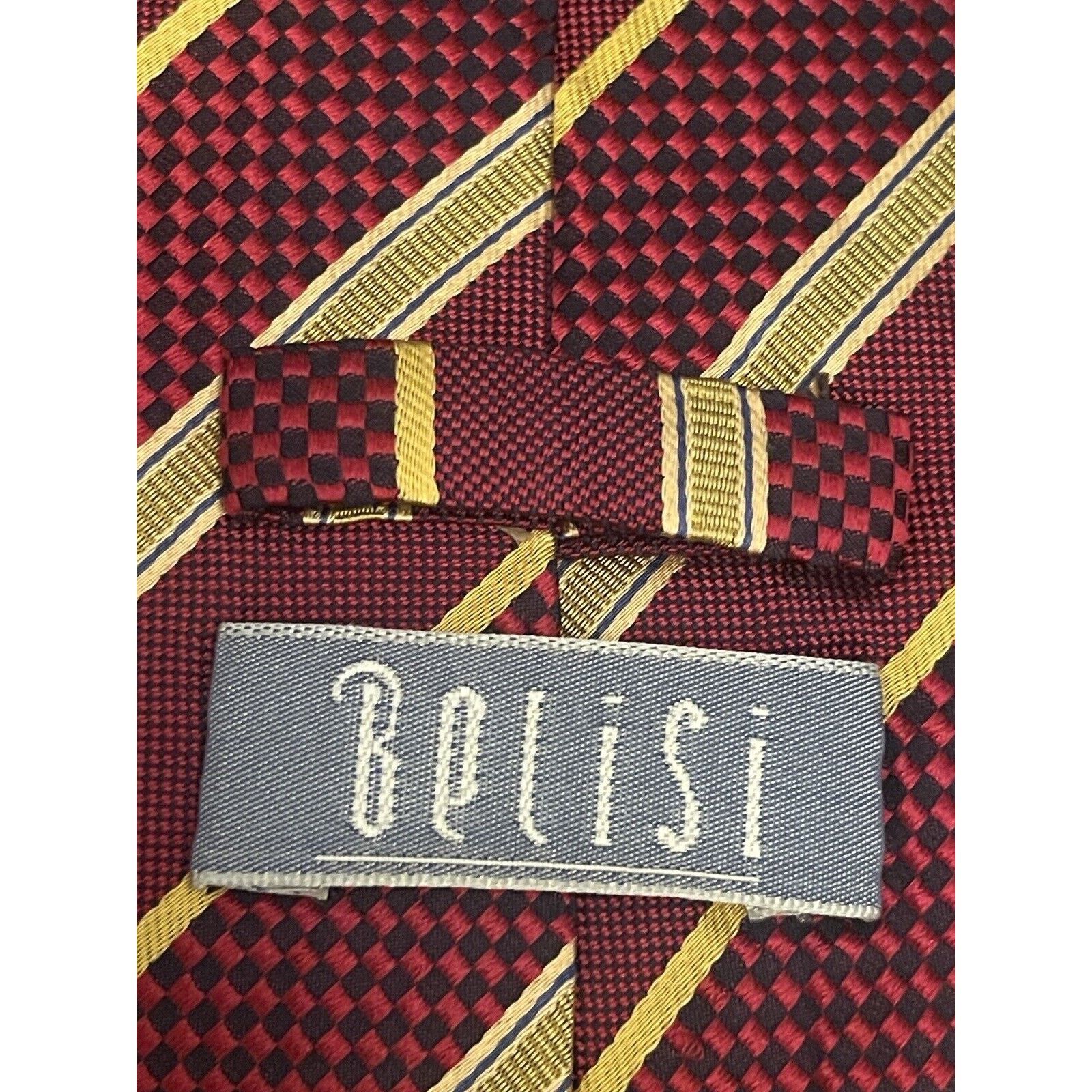 Other Belisi 100% Silk Hand Made Men’s Neck Tie Made In China Size ONE SIZE - 8 Thumbnail