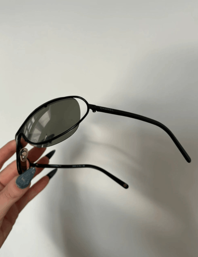 Chanel × Vintage CHANEL Sunglasses 4028 Rimless Rhinestone 4017 Vintage Size ONE SIZE - 4 Thumbnail