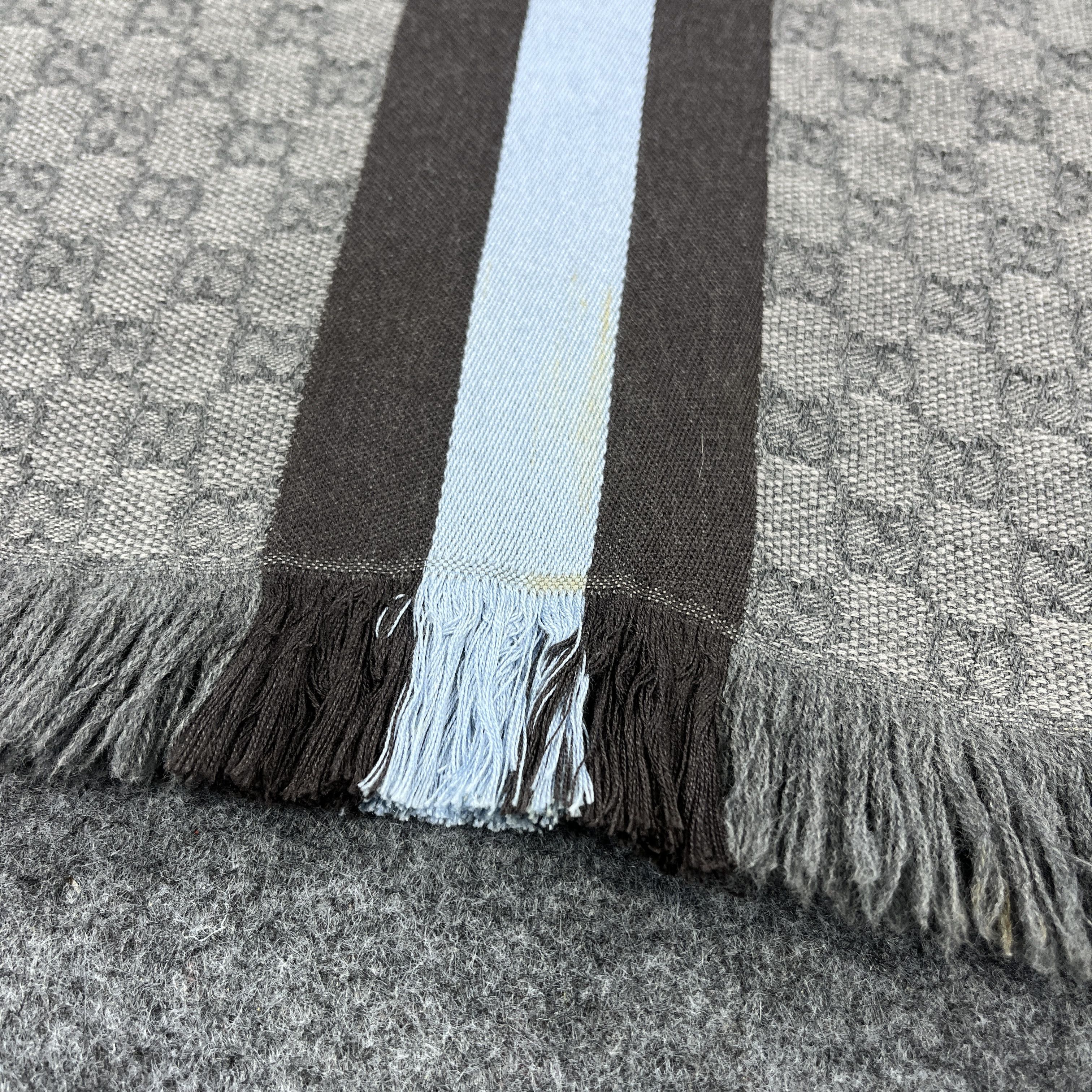 Gucci × Vintage Gucci Scarf / Muffler / Neckwear T1498 Size ONE SIZE - 8 Thumbnail
