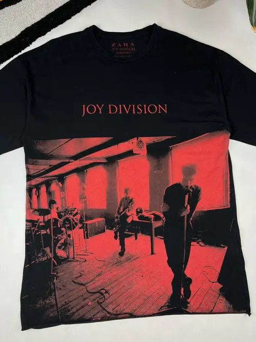 RARE JOY DIVISION IAN CURTIS ON SCENE PRINT T SHIRT