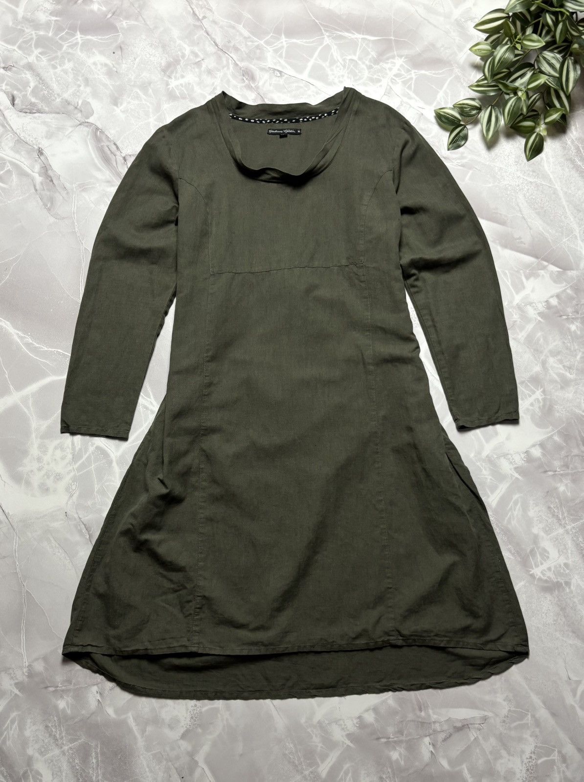Gudrun Sjoden Gudrun Sjoden Dress Linen Cotton Long Sleeve Lagenlook XL Size XL / US 12-14 / IT 48-50 - 1 Thumbnail
