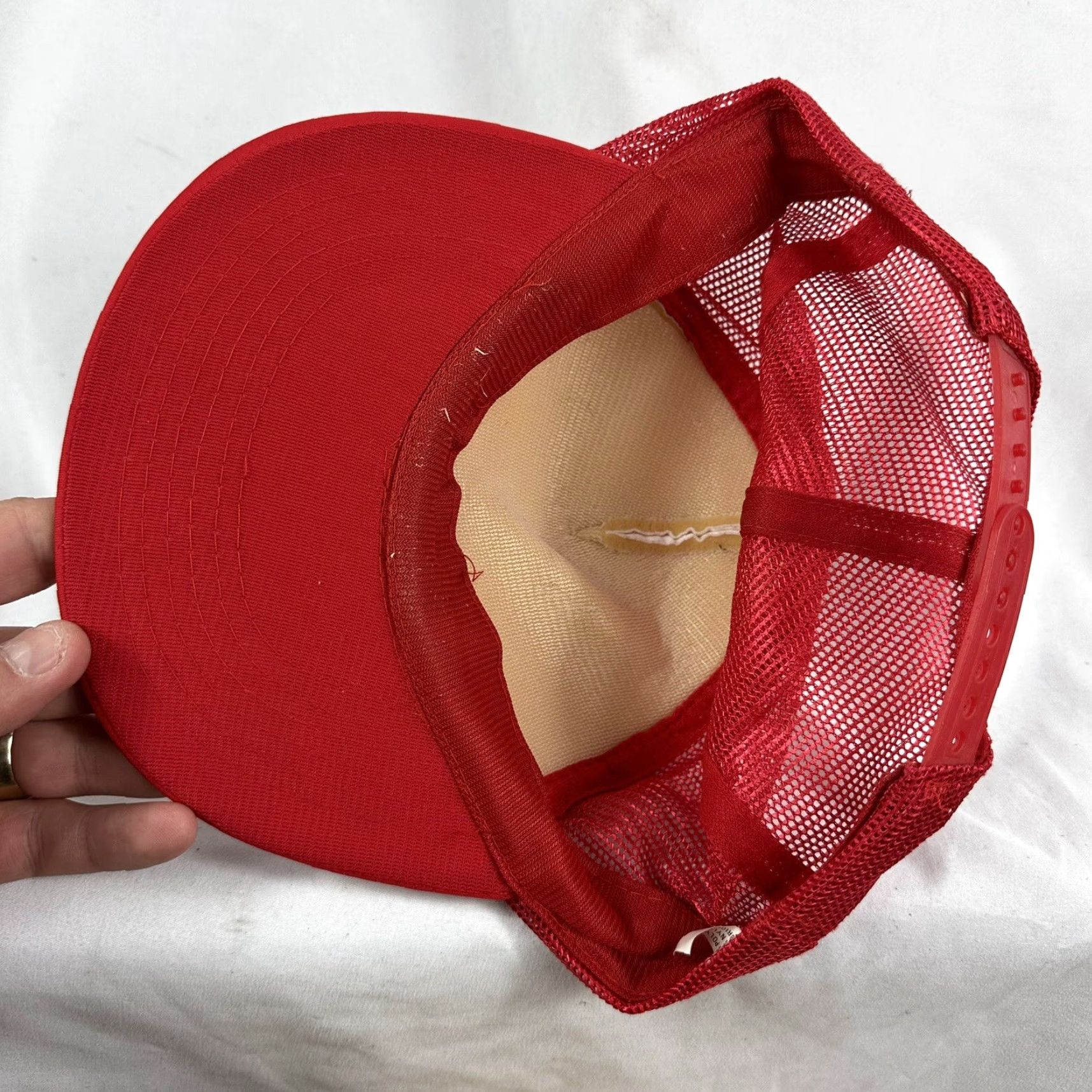 Vintage VINTAGE Coca Cola Hat Trucker Cap 1980s French S Size ONE SIZE - 4 Thumbnail