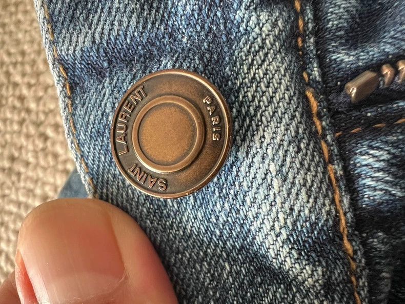 Saint Laurent Paris Saint Laurent Distressed Denim Jeans- Size US 32 / EU 48 - 7 Thumbnail