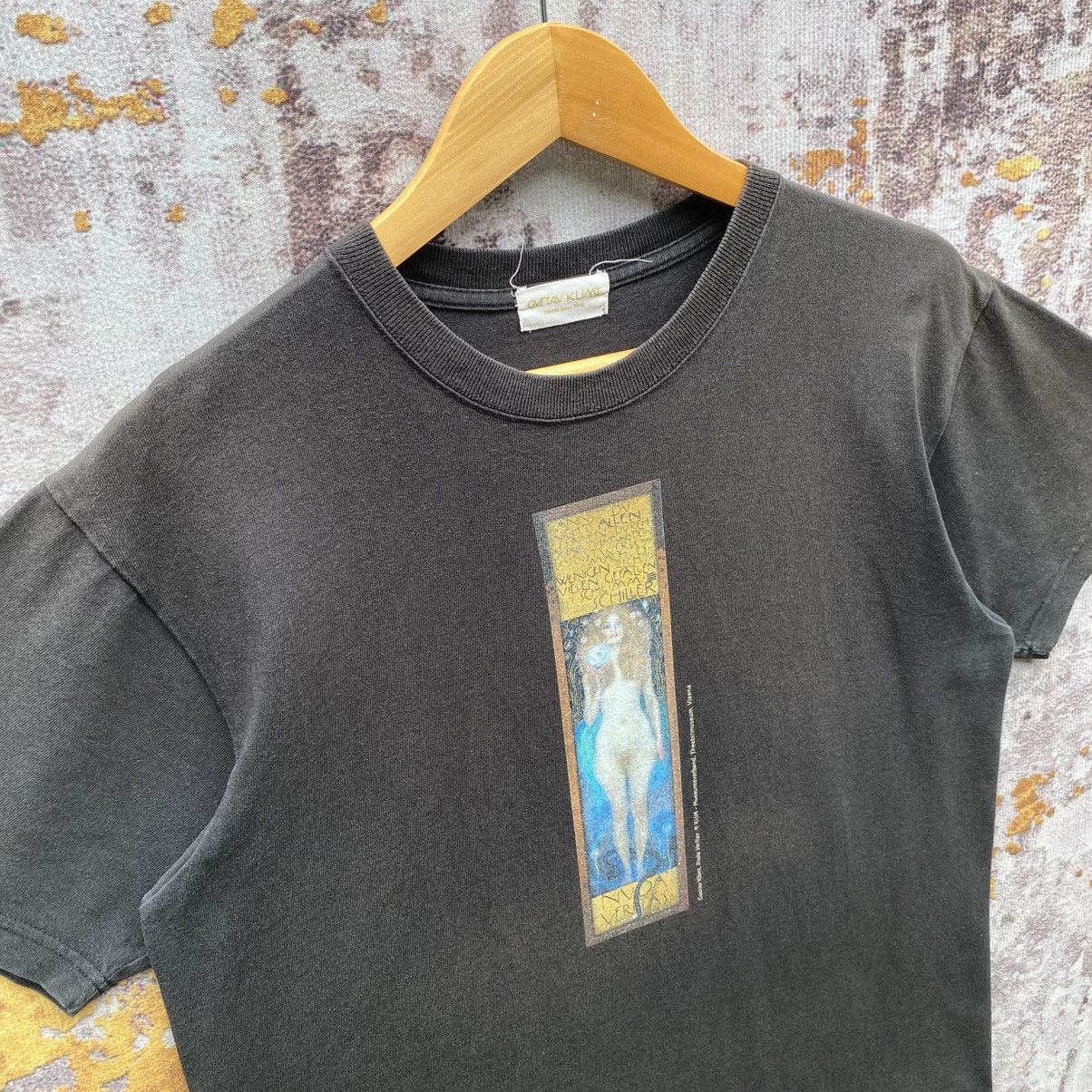 Arts & Science Vintage Gustav Klimt Nuda Veritas Art Tee Vienna Japan 1900 Size US M / EU 48-50 / 2 - 5 Thumbnail