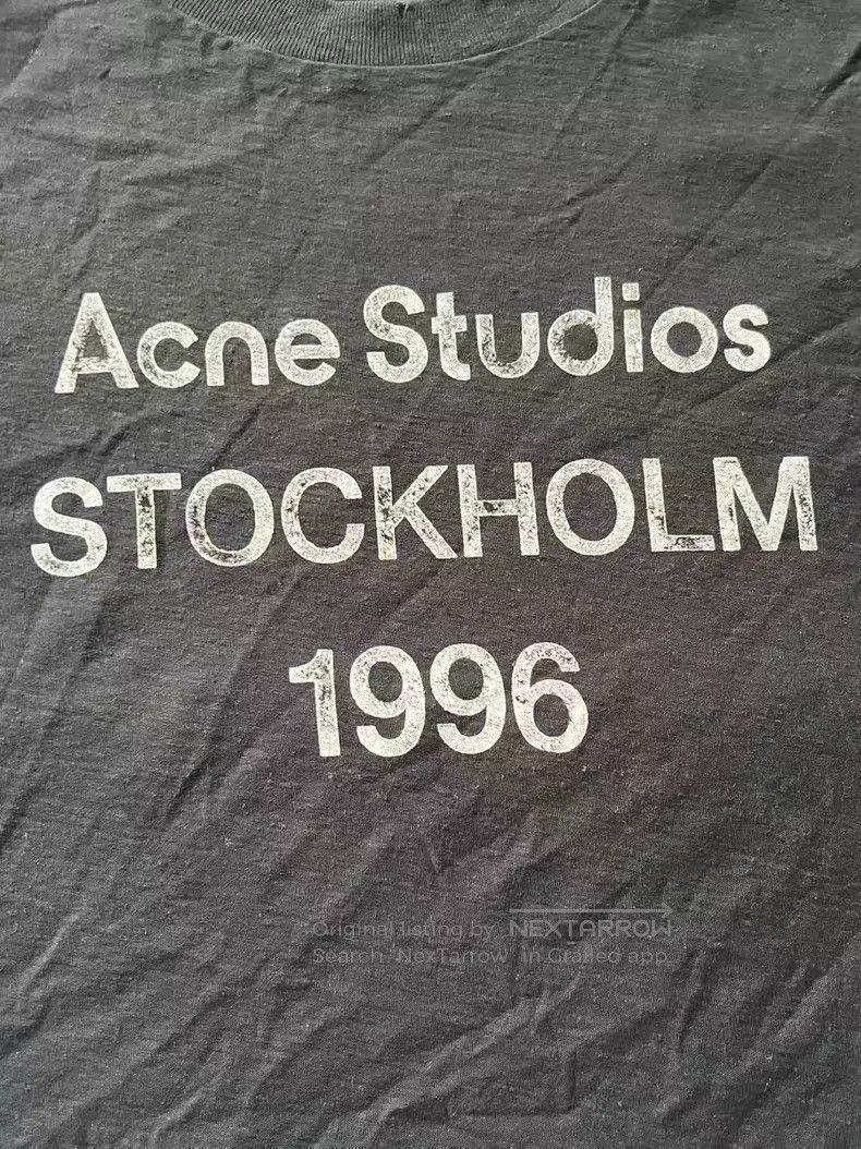 Acne Studios Acne Studios 1996 Series Letter Printed Crewneck Short Sle Size US S / EU 44-46 / 1 - 3 Thumbnail