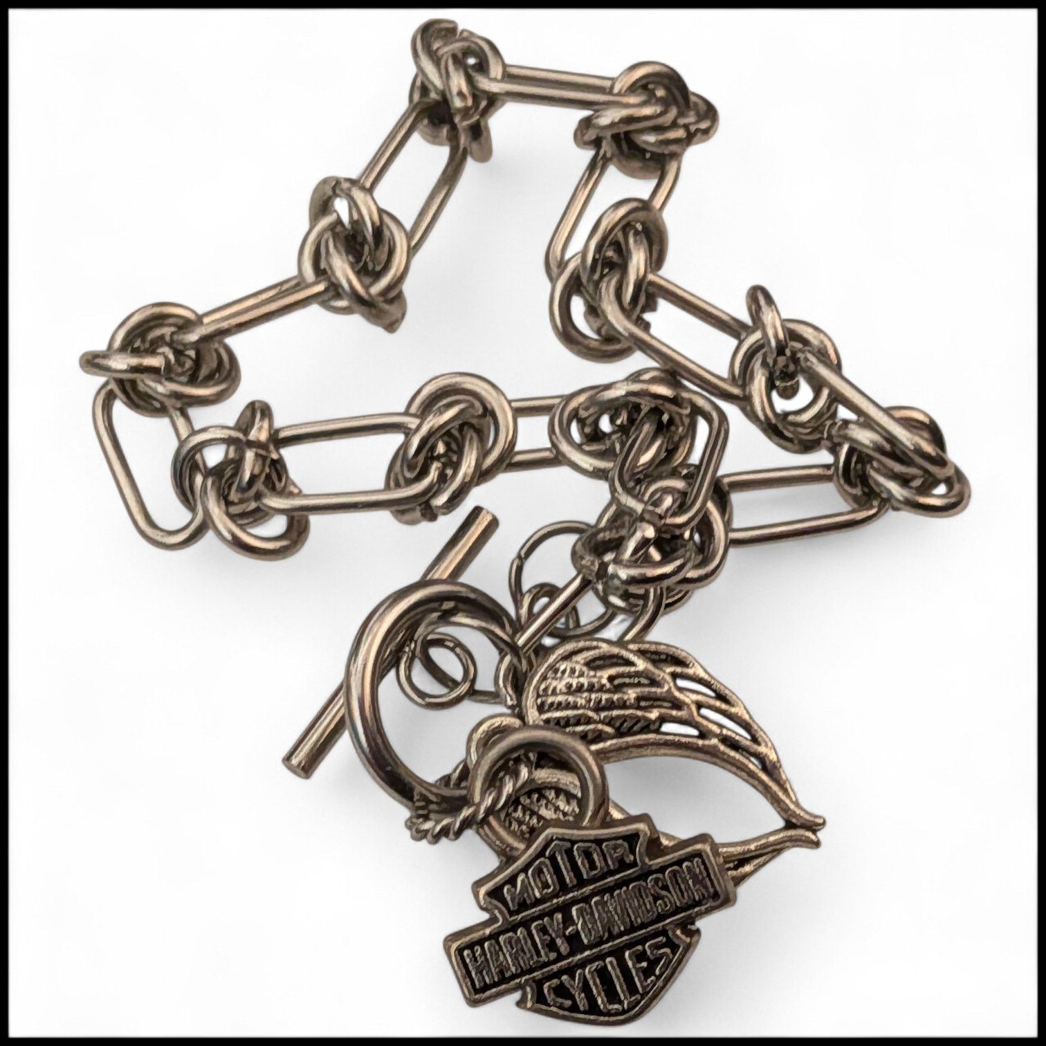 Harley Davidson HARLEY DAVIDSON Bar & Shield + Wings Charm Bracelet Size ONE SIZE - 3 Thumbnail