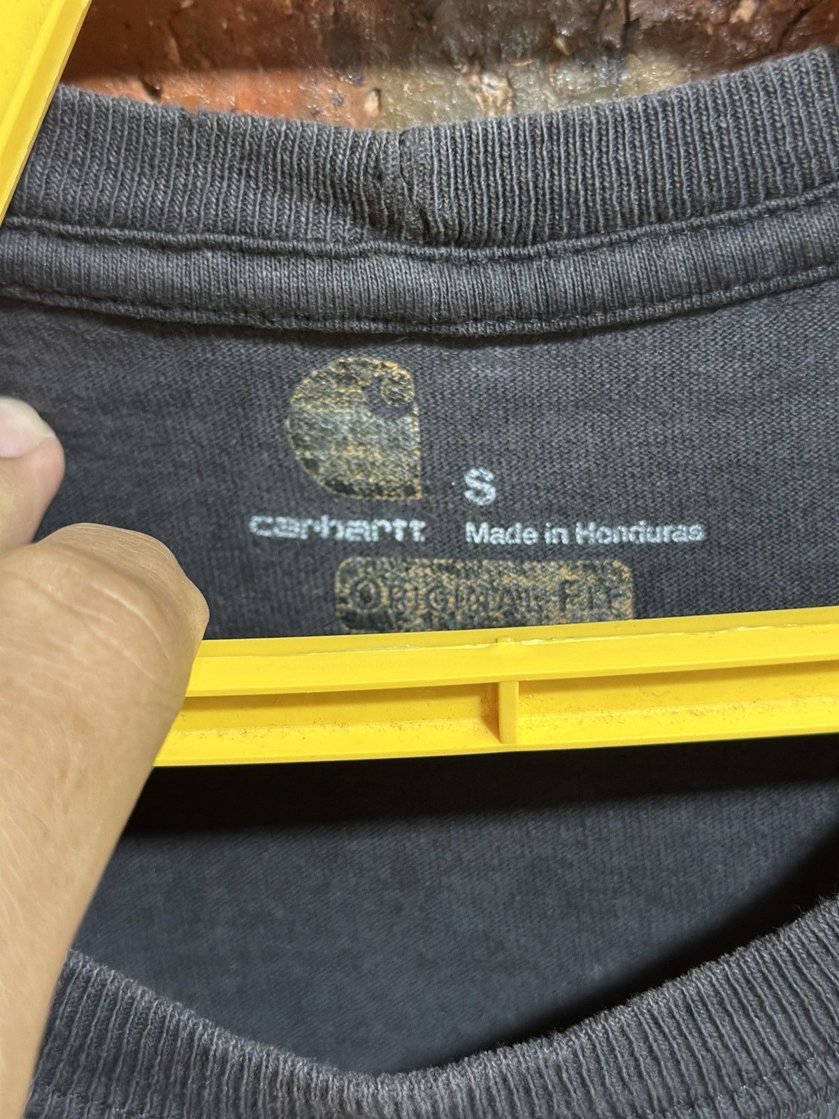 Carhartt × Vintage Vintage Carhartt Pocket Tee Distress Tee Size US S / EU 44-46 / 1 - 4 Thumbnail