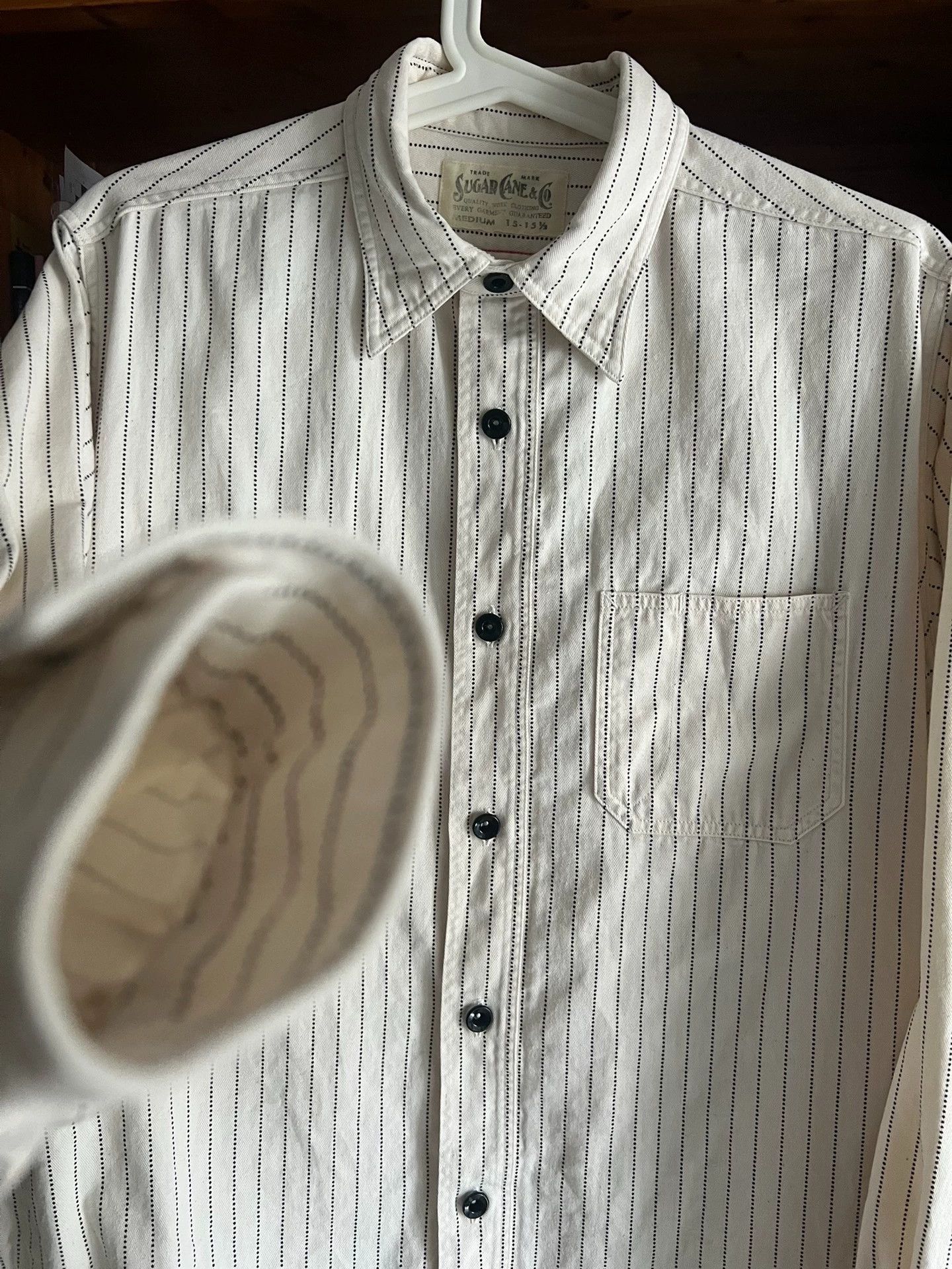 Sugar Cane Sugar Cane WABASH White Black Dots Work Shirt M Size US M / EU 48-50 / 2 - 4 Thumbnail