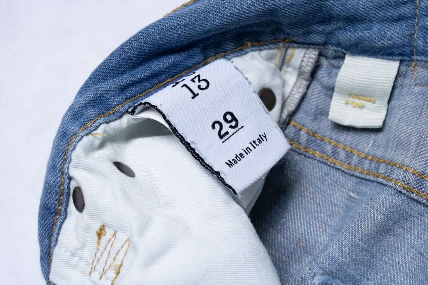 R13 R13, tailored drop jeans in blue Size 29" - 5 Thumbnail