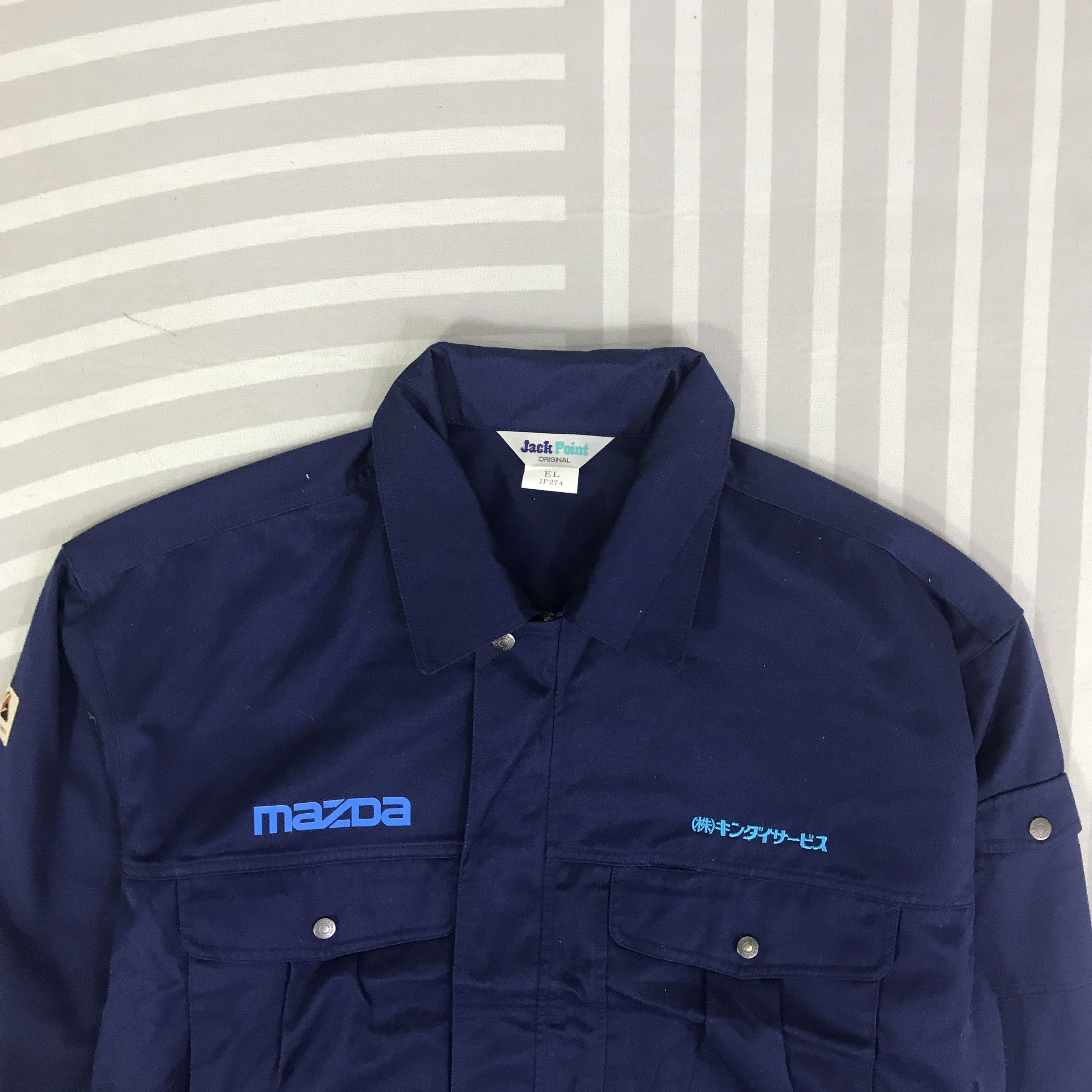 Japanese Brand Vintage Mazda Racing Japan workwear custom Jacket K79B1 Size US L / EU 52-54 / 3 - 3 Thumbnail
