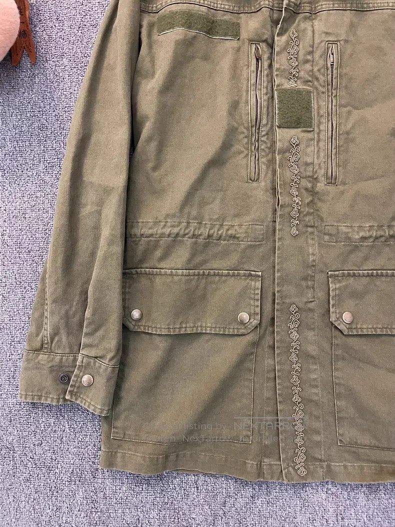 Saint Laurent Paris Saint Laurent Paris Military Green Gold Thread Court Embro Size XS / US 0-2 / IT 36-38 - 4 Thumbnail