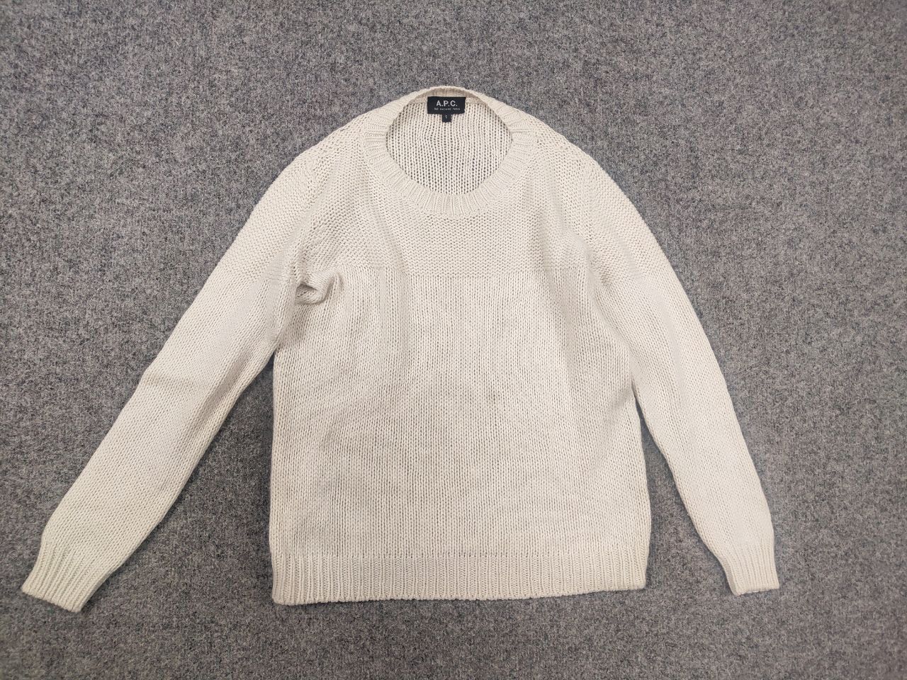 A.P.C. A.P.C. Design Knit light cashmere cotton crew neck sweater Size US S / EU 44-46 / 1 - 2 Thumbnail