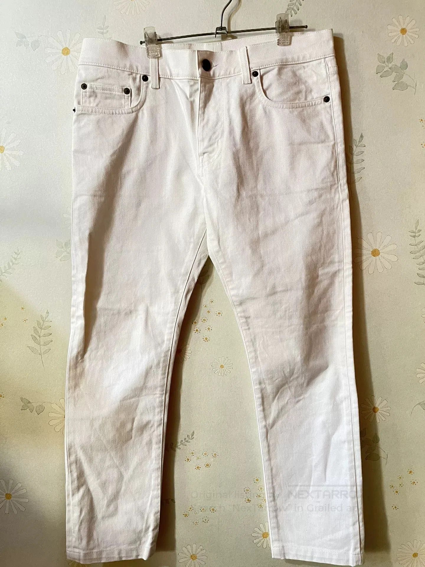 Saint Laurent Paris Saint Laurent White Jeans. Size US 32 / EU 48 - 2 Thumbnail