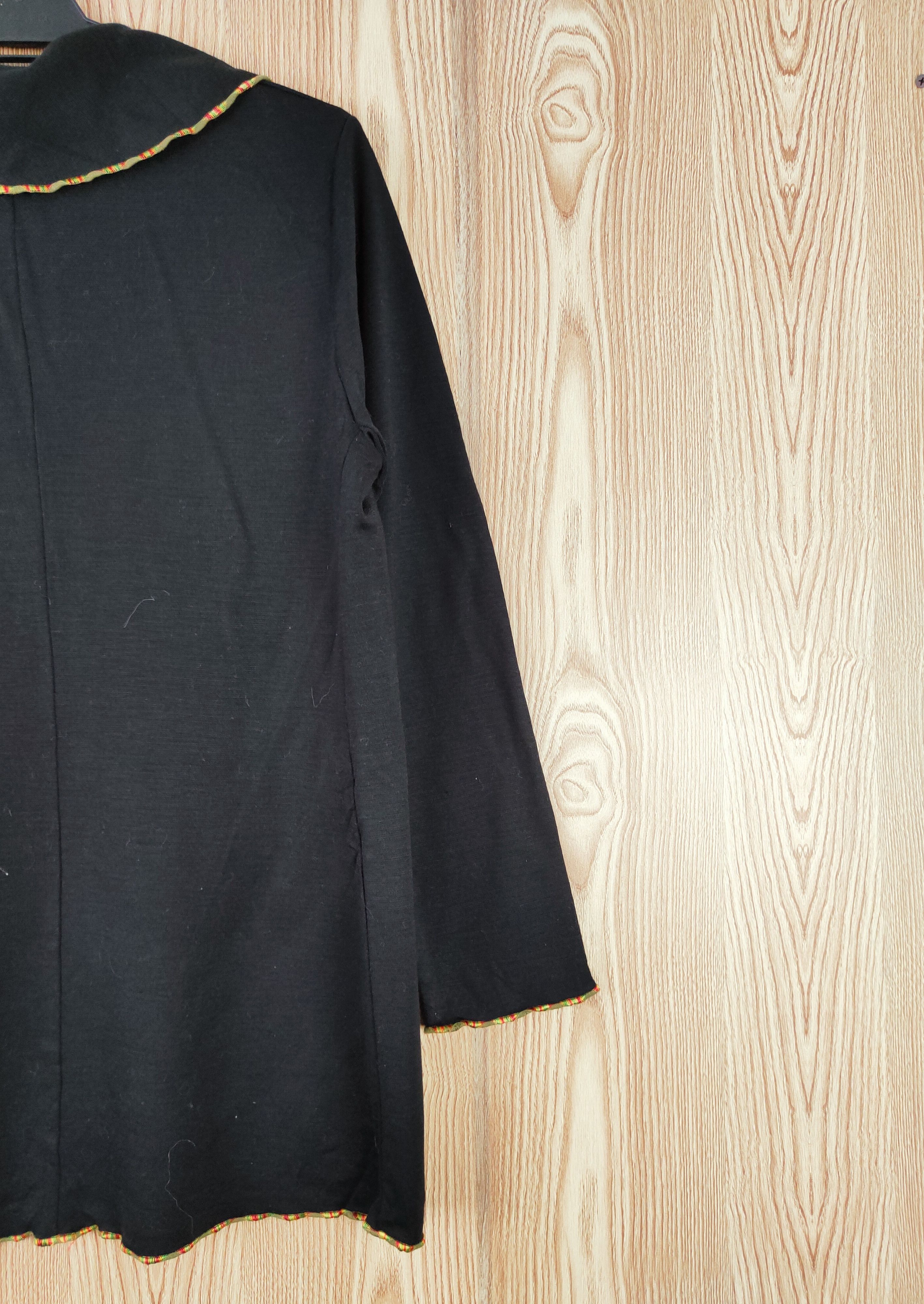 Japanese Brand × Vintage Streetwear Japanese Brand Black Cardigan Size M / US 6-8 / IT 42-44 - 9 Thumbnail