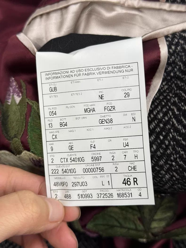Gucci Gucci Heavy industry golden dragon embroidery double-breas Size US S / EU 44-46 / 1 - 5 Thumbnail