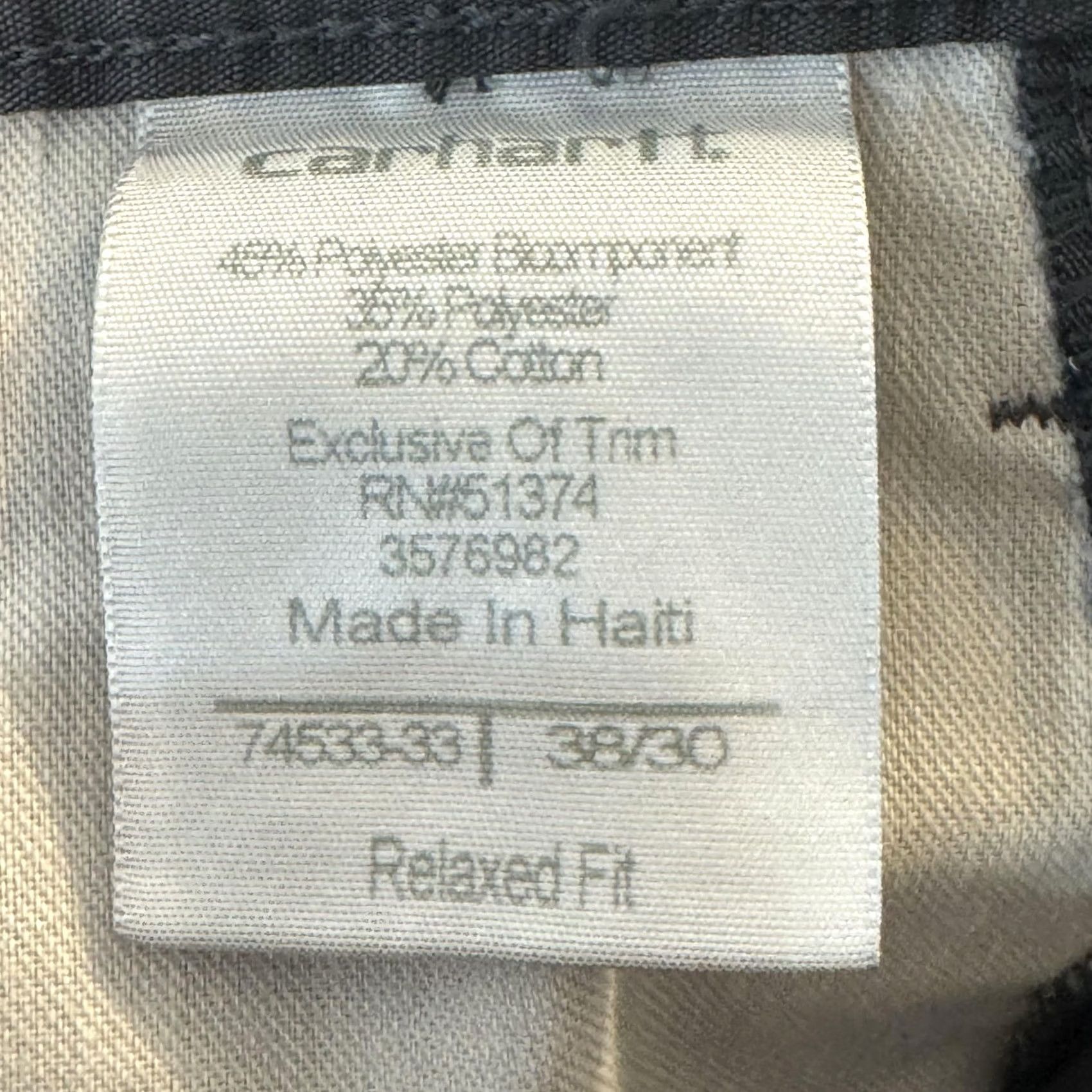 Carhartt VINTAGE? No — Carhartt Pants Mens 38x30 Gray Relaxed Fit Ripstop Workwear Utility Pockets Size US 38 / EU 54 - 7 Thumbnail