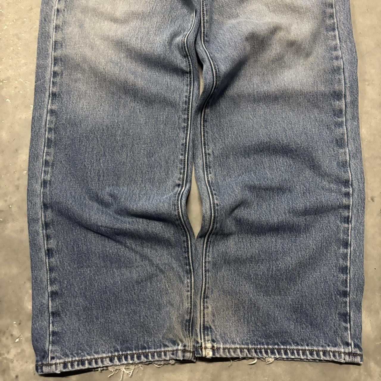 Japanese Brand × Vintage Crazy Vintage Y2K/2000s Faded Medium Wash Essential Denim Jeans! Size US 38 / EU 54 - 6 Thumbnail