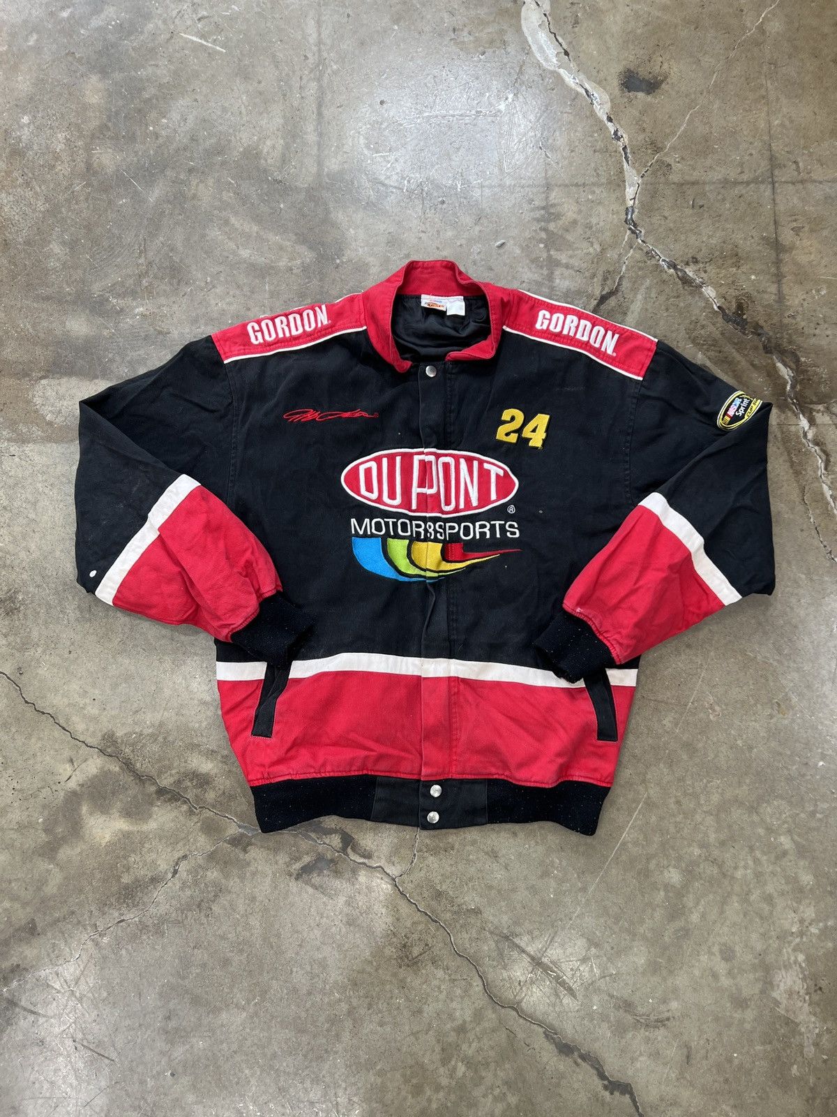 NASCAR × Vintage Vintage NASCAR Jeff Gordon DuPont Jacket Black Sz. Large Size US L / EU 52-54 / 3 - 2 Thumbnail
