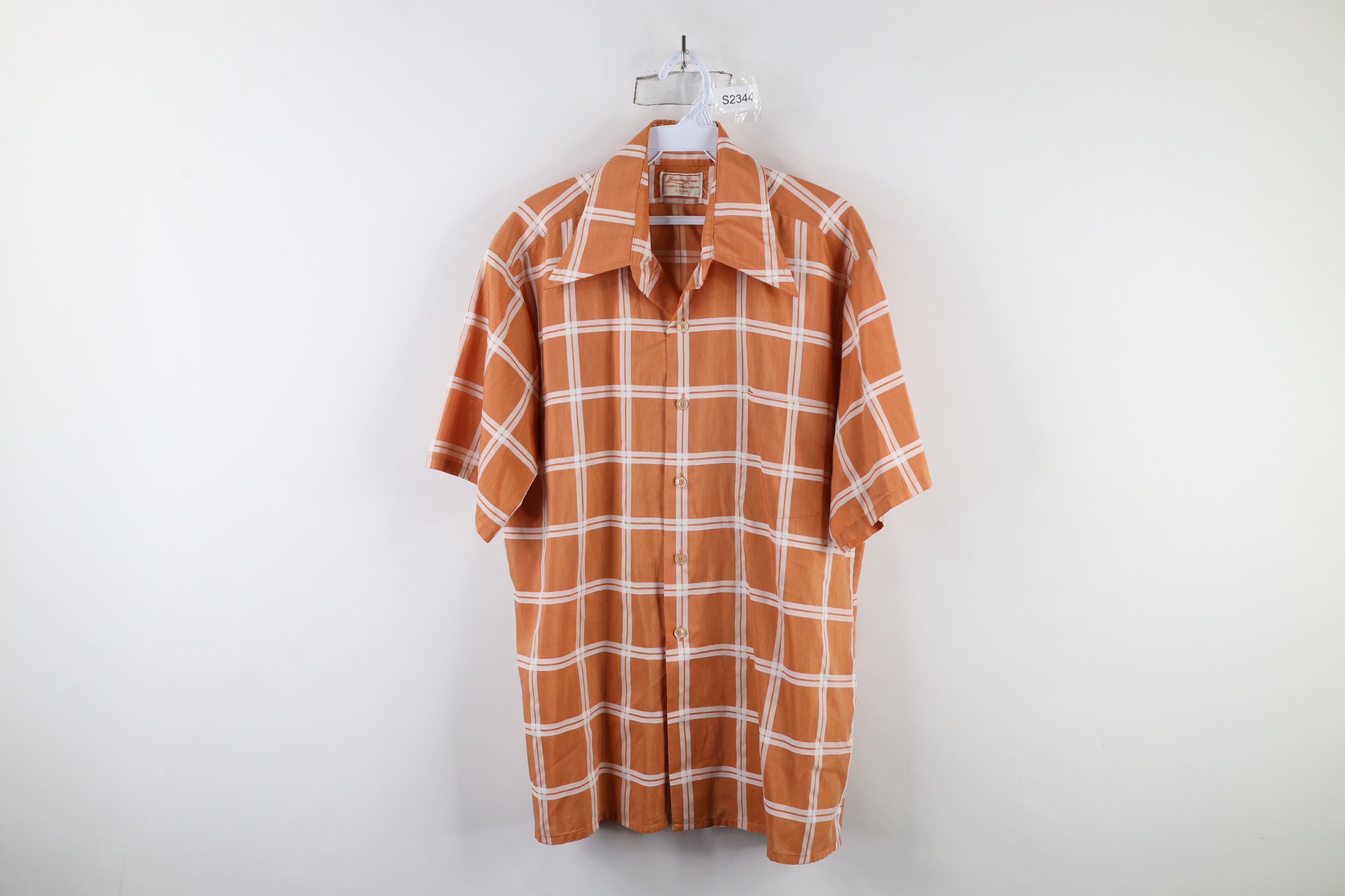 Vintage Vintage 50s 60s Streetwear Short Sleeve Collared Shirt Size US L / EU 52-54 / 3 - 1 Thumbnail