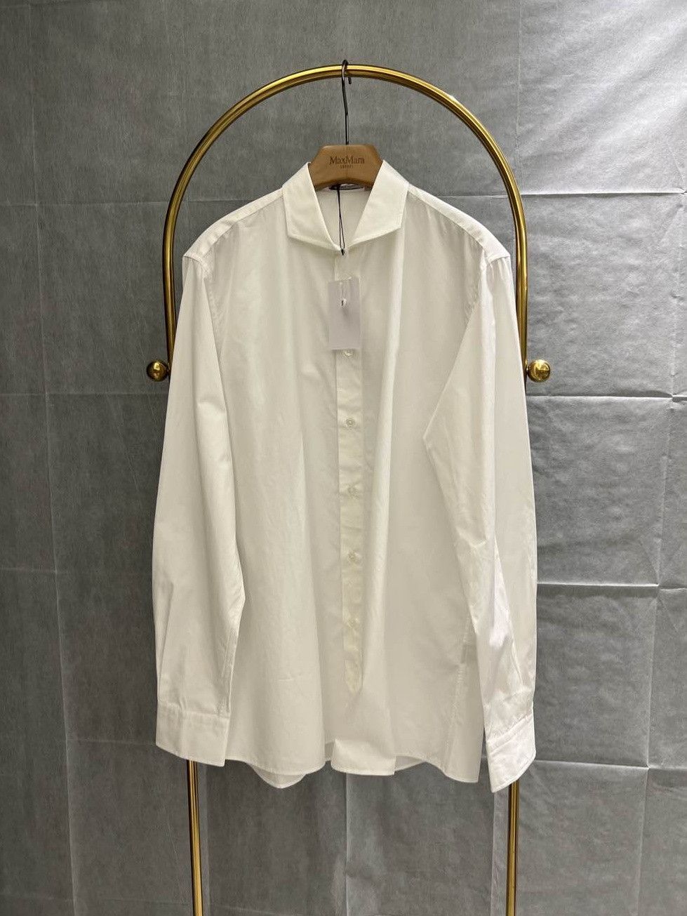 Bottega Veneta Bottega Veneta White Cotton Button Up Shirt Size L Size US XS / EU 42 / 0 - 1 Thumbnail