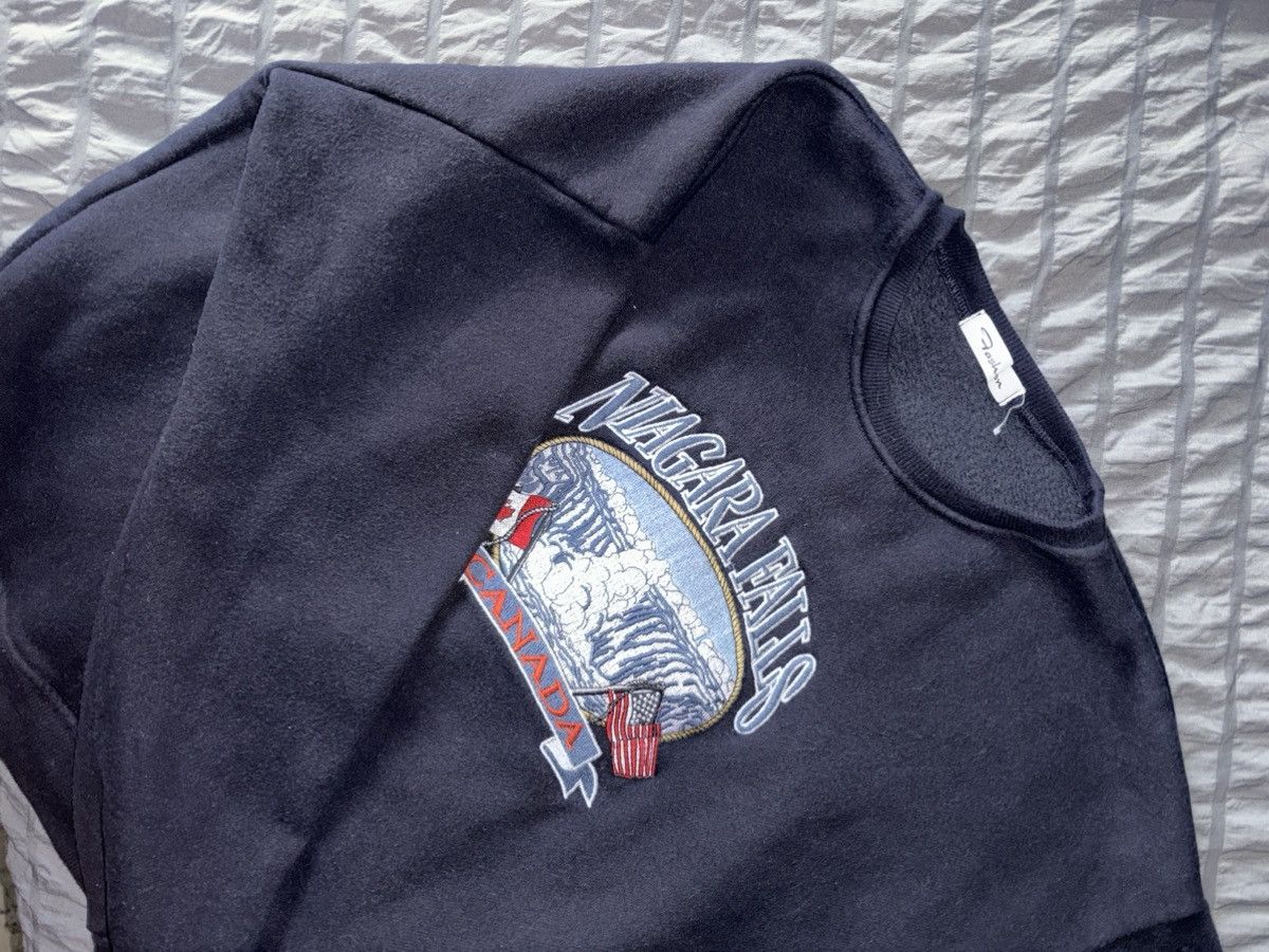 Vintage Vintage Niagara Falls Graphic Crewneck - Navy Size M / US 6-8 / IT 42-44 - 2 Thumbnail