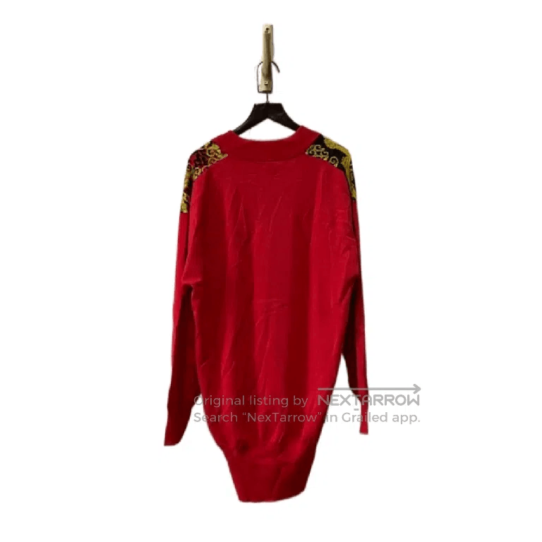 Versace VERSACE Floral Knit Sweater. Size XS / US 0-2 / IT 36-38 - 6 Thumbnail