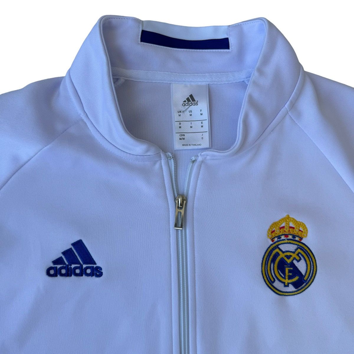 Adidas Real Madrid Adidas Tracksuit Jacket Training Zip Up Fleece Size US L / EU 52-54 / 3 - 2 Thumbnail