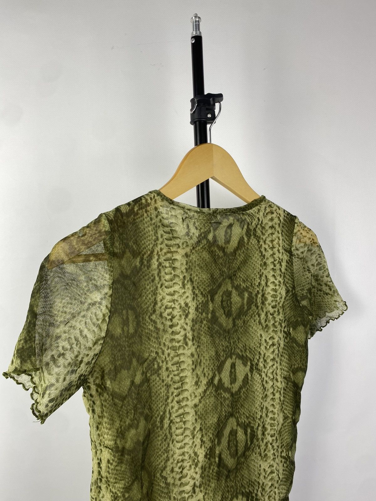 Designer × Japanese Brand × Vintage Save The Queen Jean Paul Gaultier Style Snake Mesh Blouses Size M / US 6-8 / IT 42-44 - 3 Thumbnail