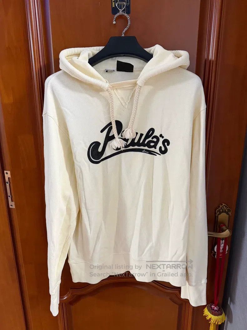 Loewe Loewe Paula's Letter Hooded Sweatshirt, Beige Size L / US 10 / IT 46 - 1 Thumbnail