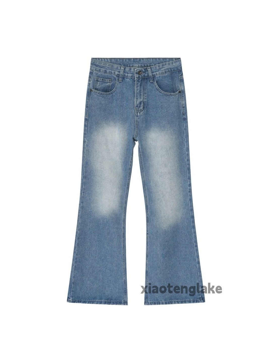 Jean × Vintage washed faded y2k yuppie bootcut flared punk jeans Size US 30 / EU 46 - 3 Thumbnail