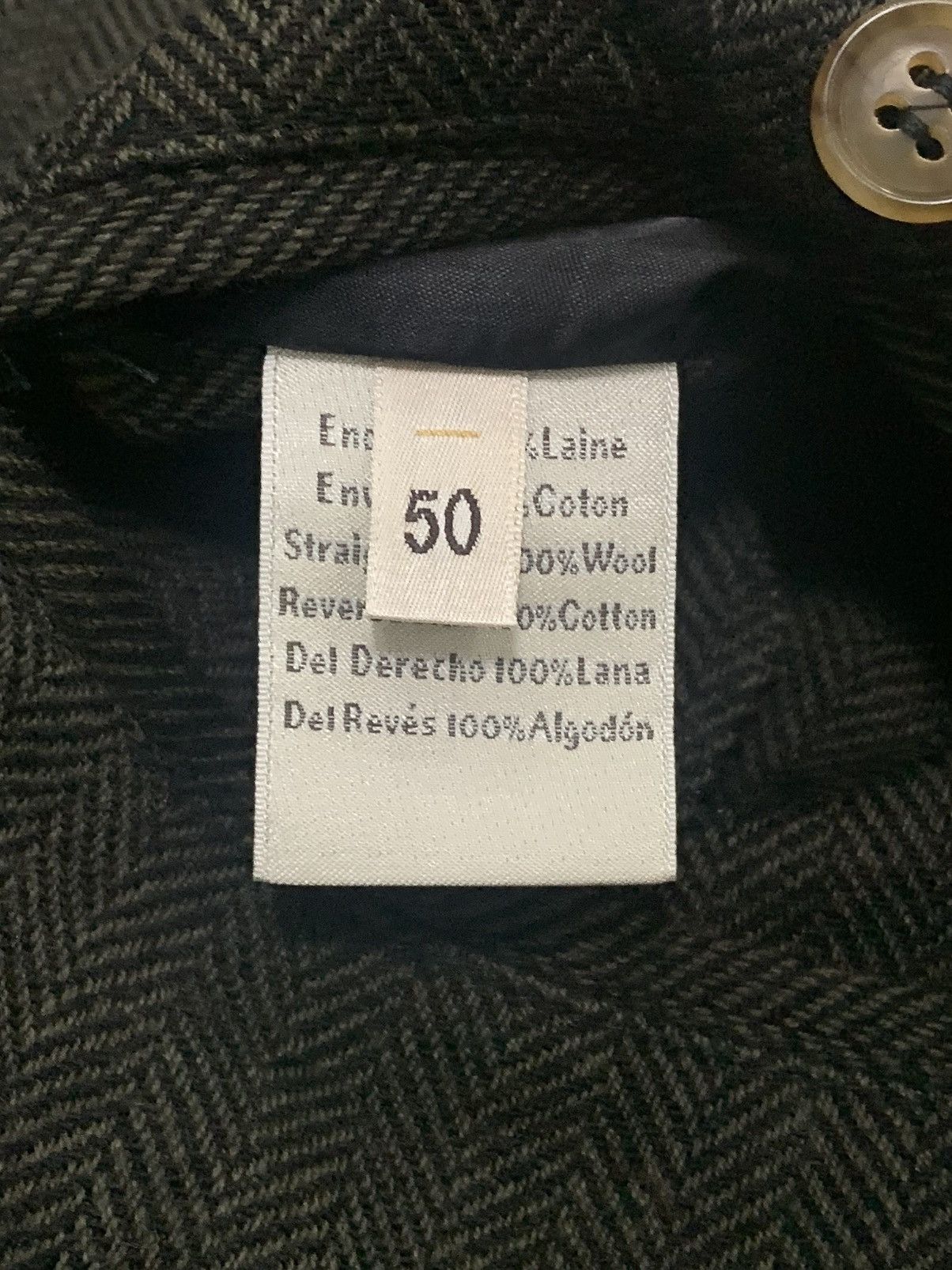 Hermes HERMES HERRINGBONE SINGLE BREASTED - TAILORED JACKET Size 50R - 3 Thumbnail