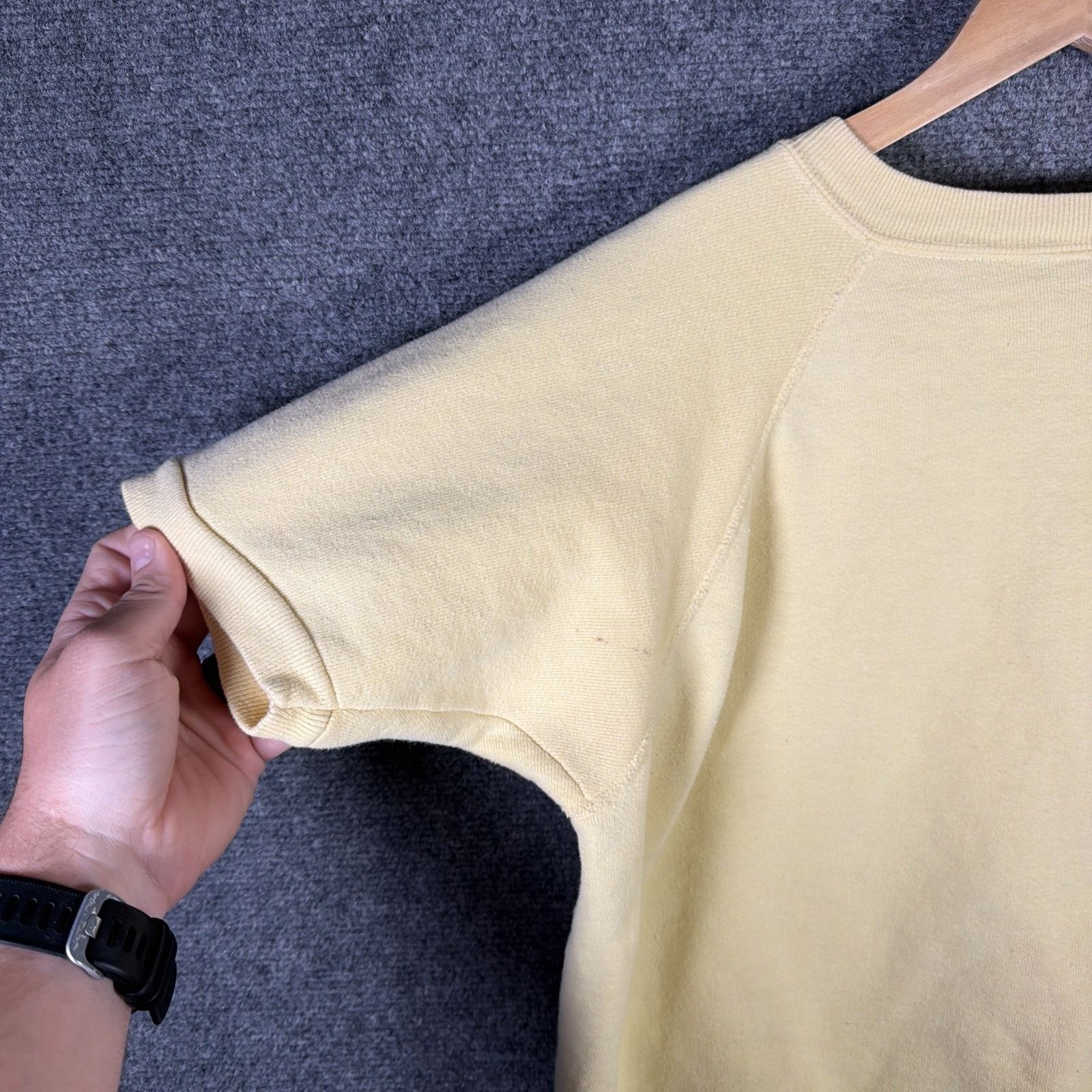 Hanes True Vintage Sweatshirt Large Yellow 50s 60s Bradley College Size US L / EU 52-54 / 3 - 9 Thumbnail