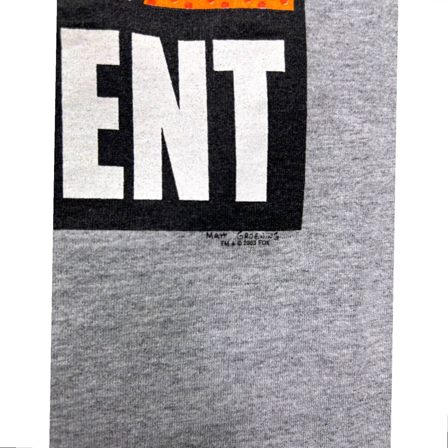 Vintage VINTAGE The Simpsons T-Shirt Homer Simpson Represent Gray M&O Knits Large Size US L / EU 52-54 / 3 - 3 Thumbnail