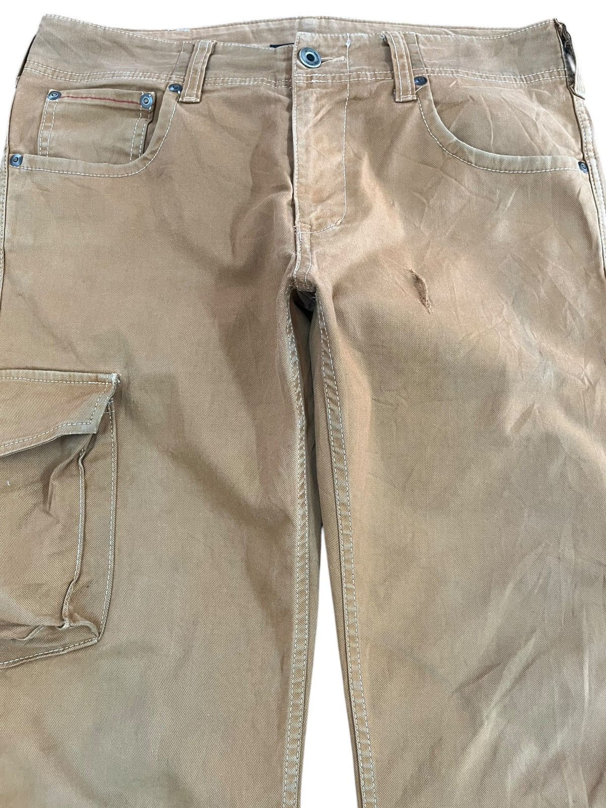 Japanese Brand × Johnbull Vintage Johnbull Brown Cargo Denim Size US 32 / EU 48 - 2 Thumbnail