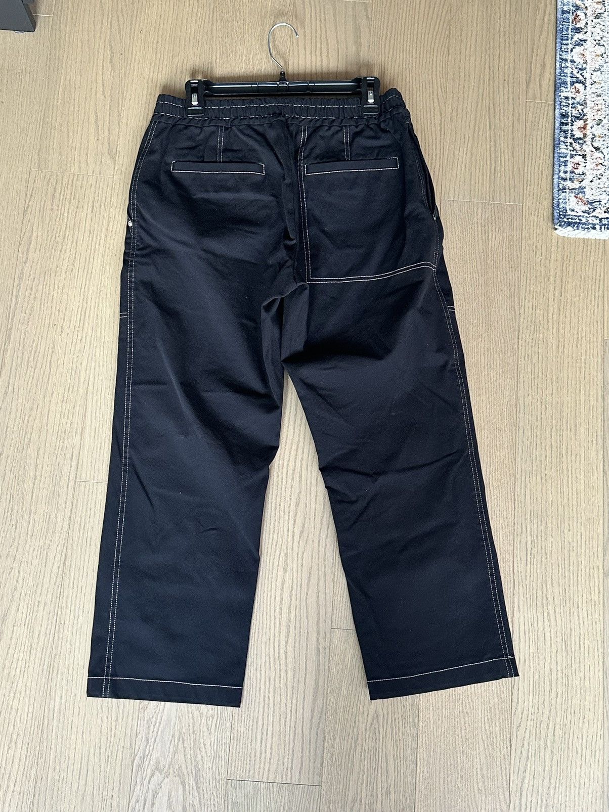 Helmut Lang Black Elastic Waist Pull On Tactical Trousers Size US 32 / EU 48 - 2 Thumbnail