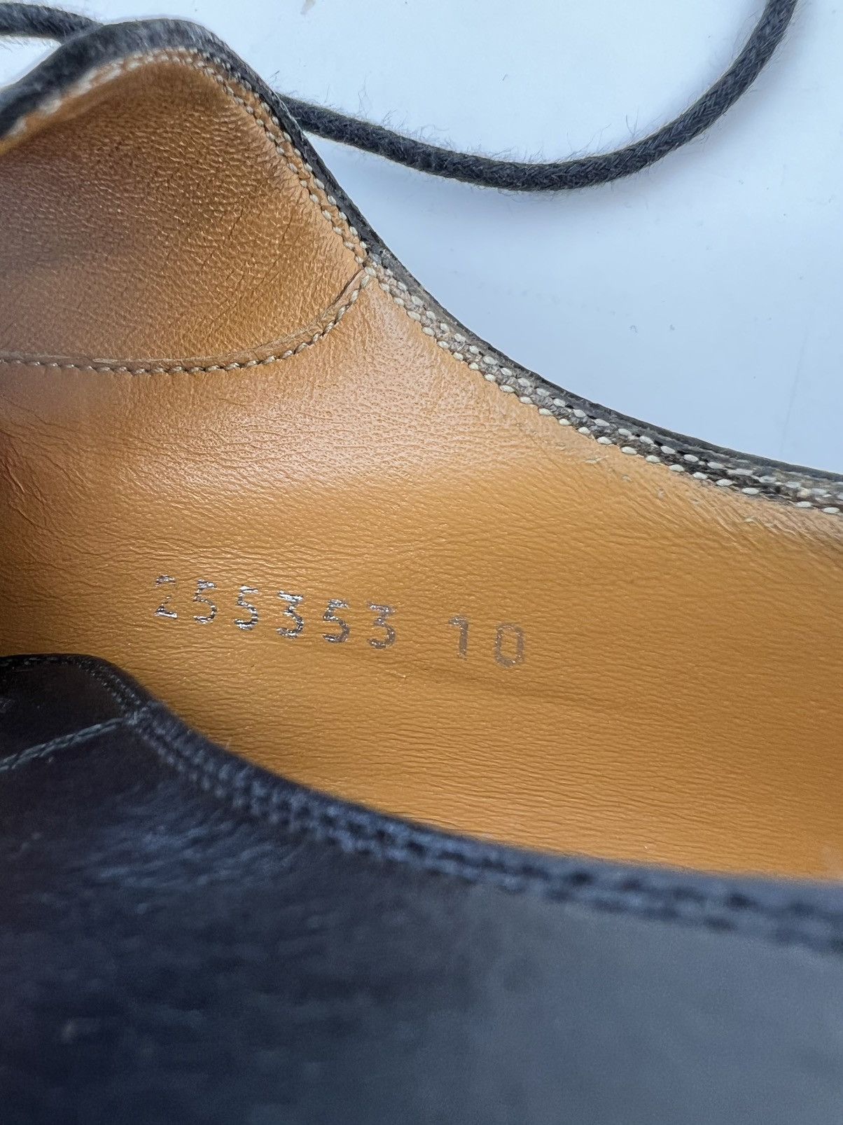 Gucci GUCCI Logo Lace Up Oxfords Leather Shoes Size US 11 / EU 44 - 19 Thumbnail