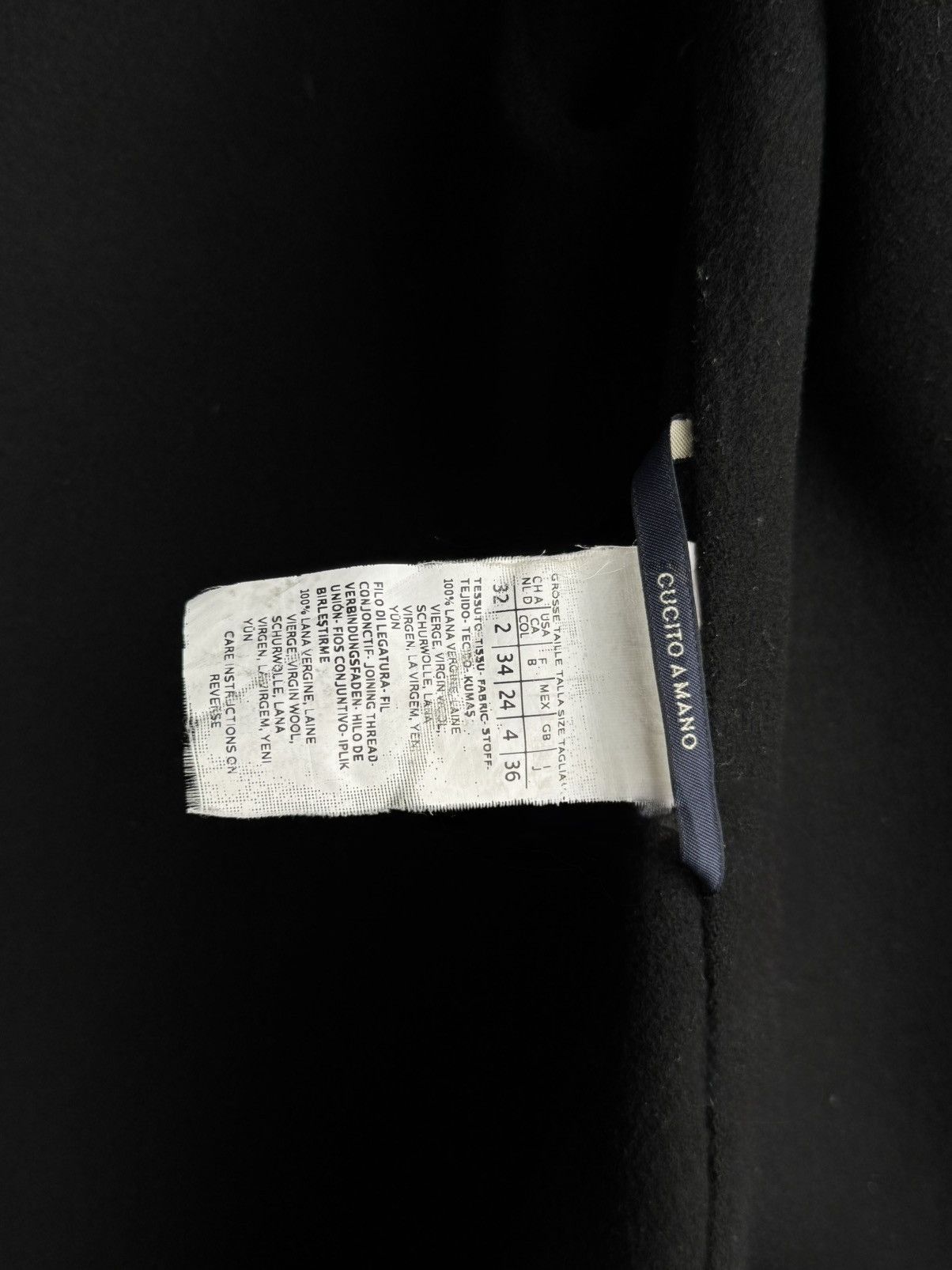 Max Mara S Max Mara Messi Cucito a Mano Wool Coat Black Belted Italy Size XS / US 0-2 / IT 36-38 - 19 Thumbnail