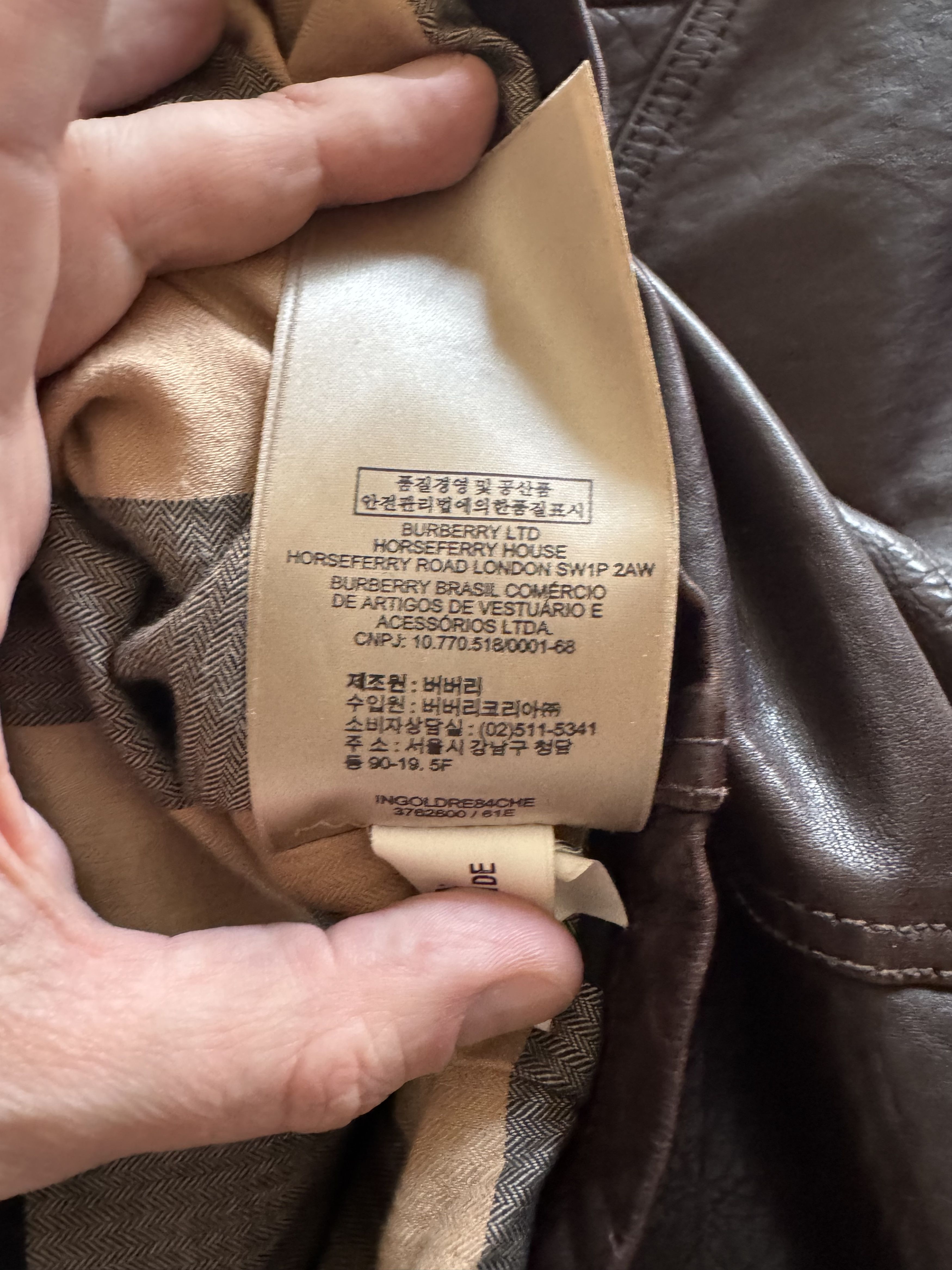 Burberry Final Price Burberry Leather jacket Size US XL / EU 56 / 4 - 8 Thumbnail