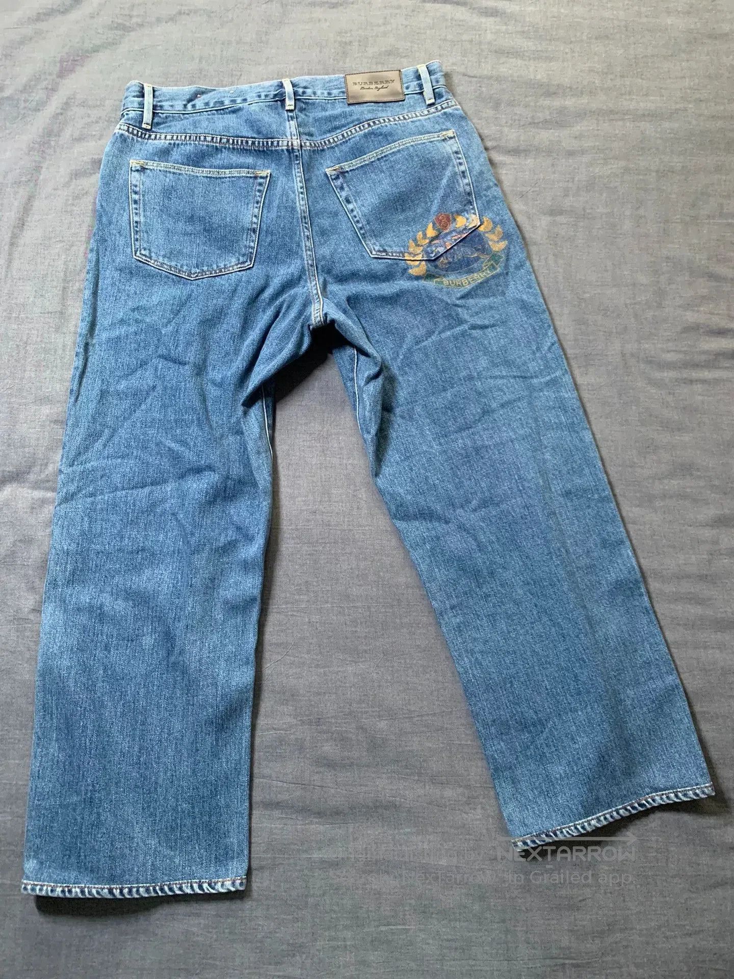 Burberry Burberry Horse Print Wide. Size 31" - 2 Thumbnail