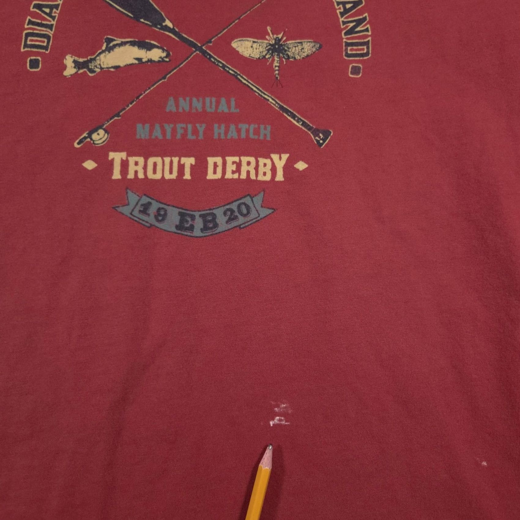 Eddie Bauer VINTAGE Eddie Bauer Shirt Mens XL Red Legend Wash Trout Derby Graphic Orcas Island Shirt Mens XL Red#> Size US XL / EU 56 / 4 - 5 Thumbnail