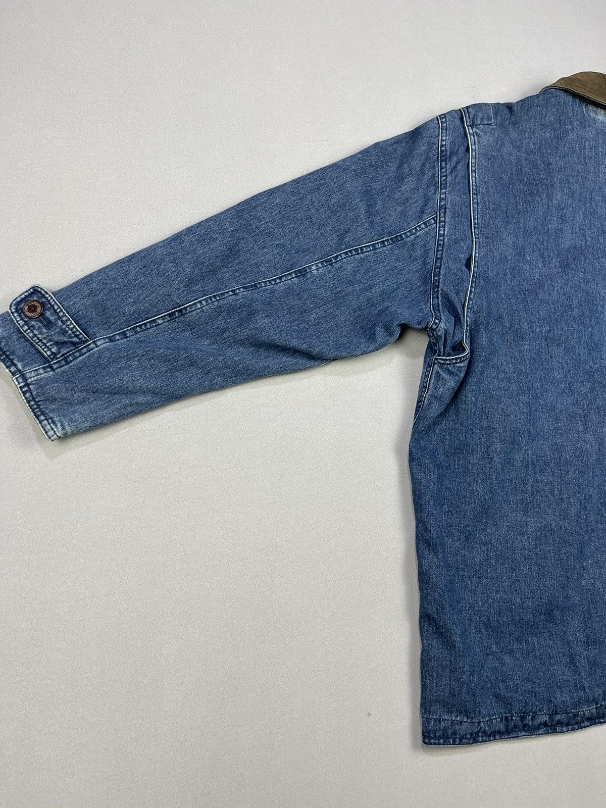 Lands' End LANDS END DENIM + LEATHER CHORE JACKET Size M / US 6-8 / IT 42-44 - 8 Thumbnail