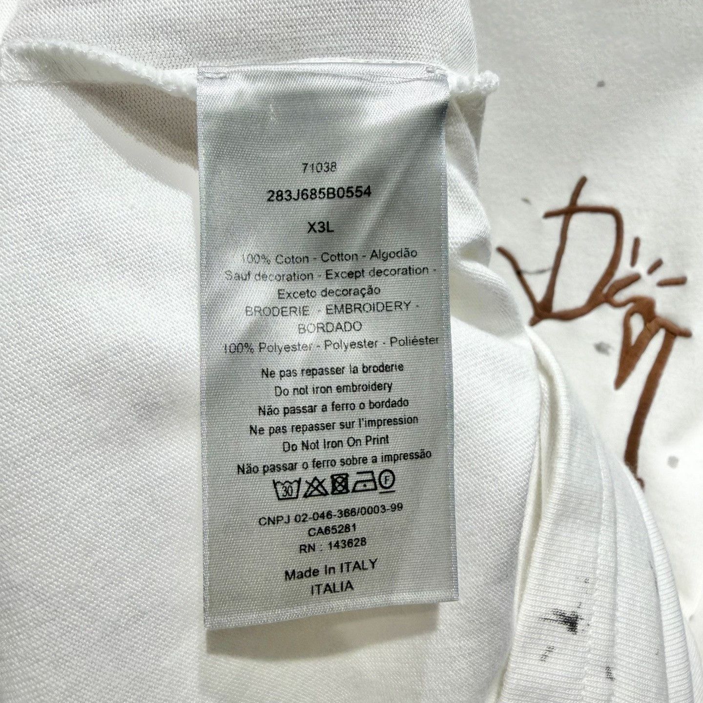 Dior Dior Travis Scott Collaboration Logo T-shirt Size US M / EU 48-50 / 2 - 4 Thumbnail